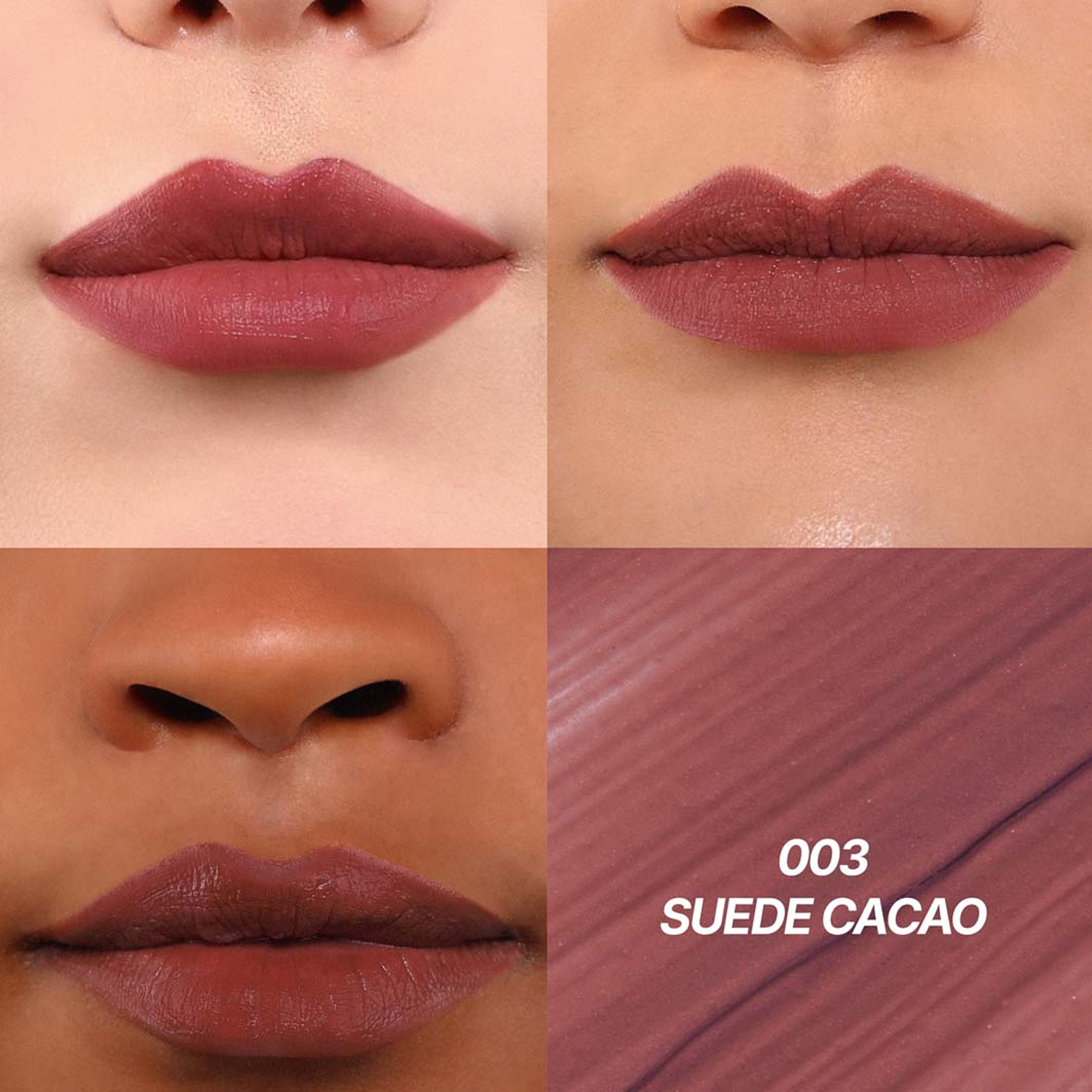 Cushion Kiss Lip Cream, från MOIRA, i färgen Suede Cacao. Klicka för att öppna bilden i stort format