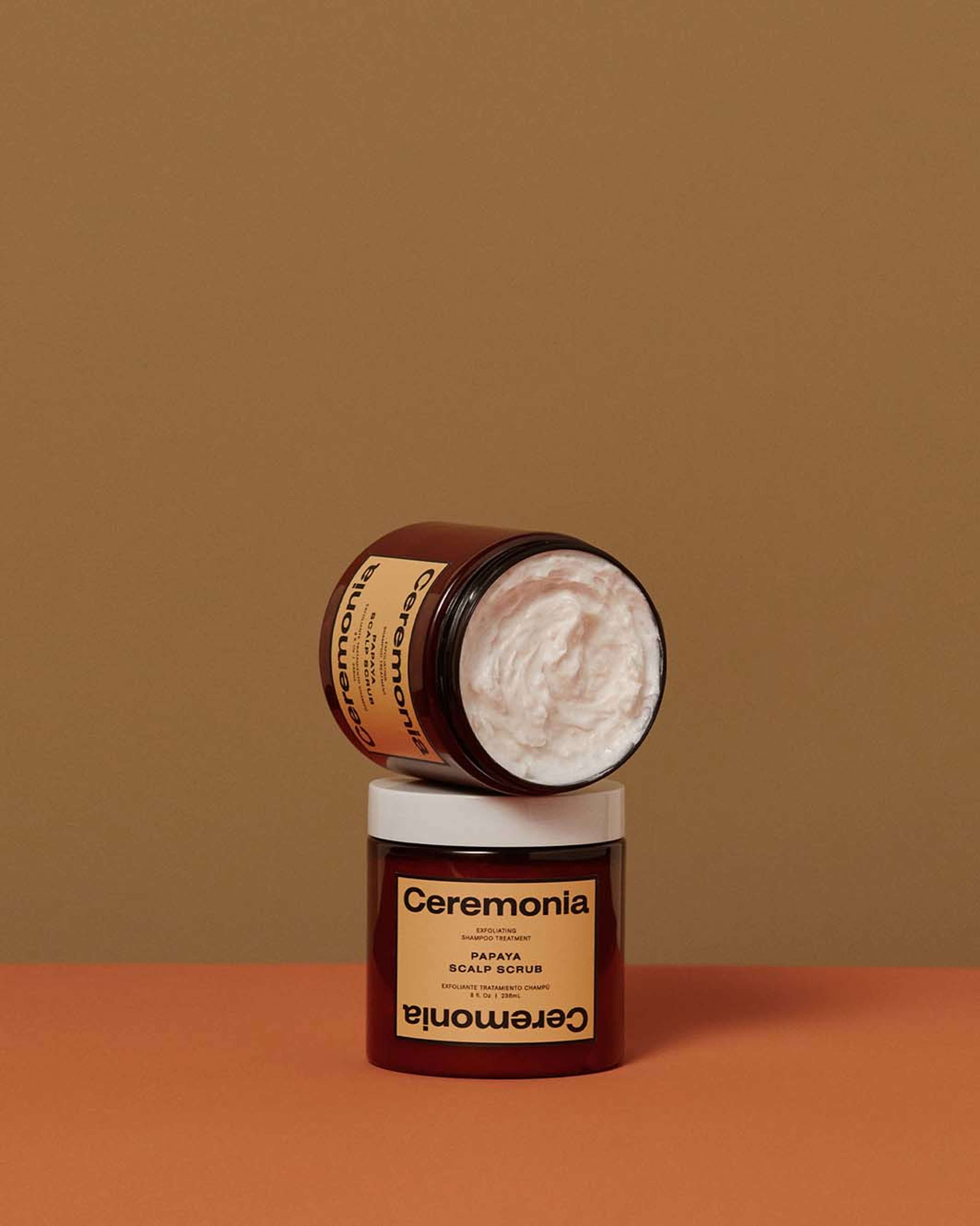 Papaya Scalp Scrub, från Ceremonia. Klicka för att öppna bilden i stort format