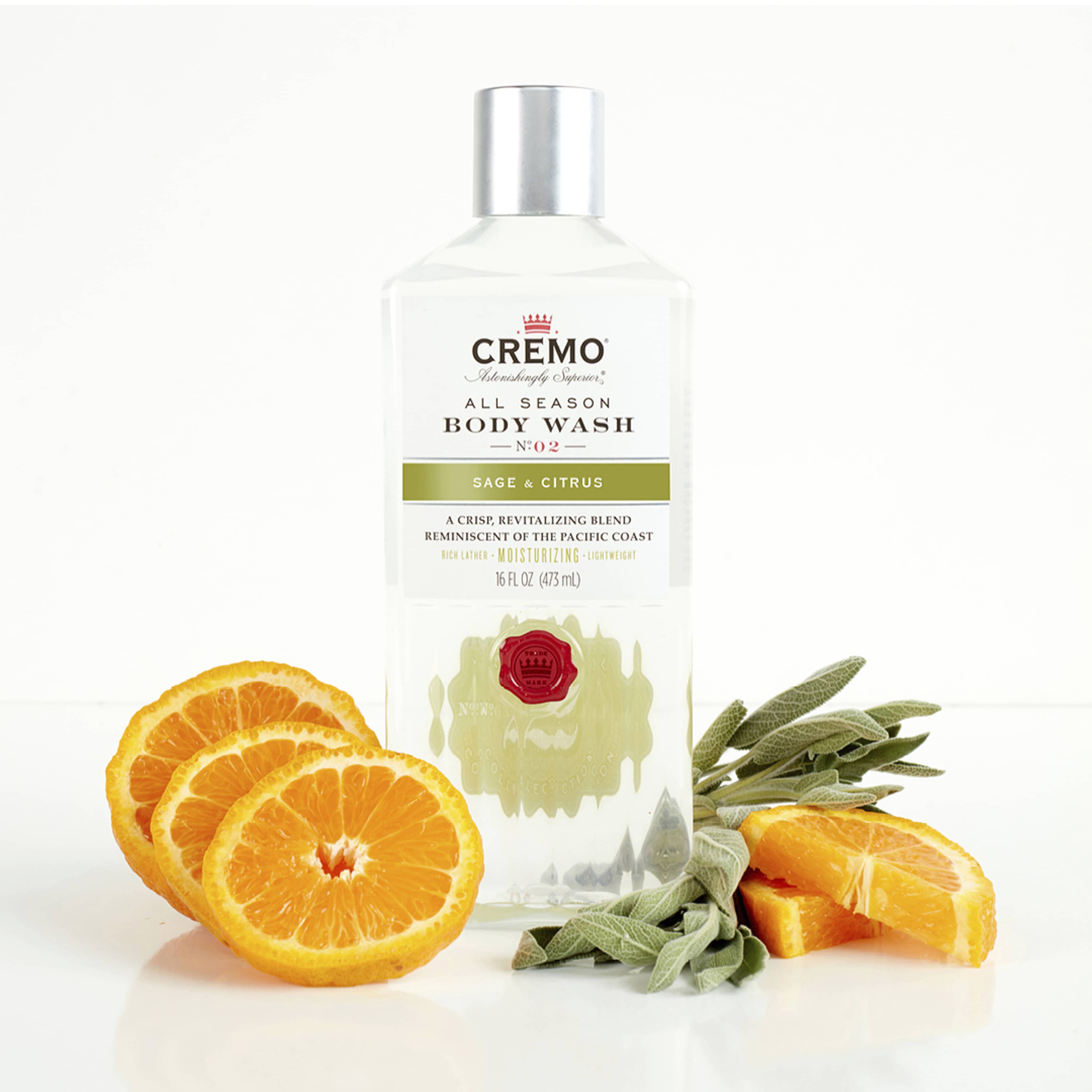 Sage & Citrus Body Wash, från Cremo. Klicka för att öppna bilden i stort format