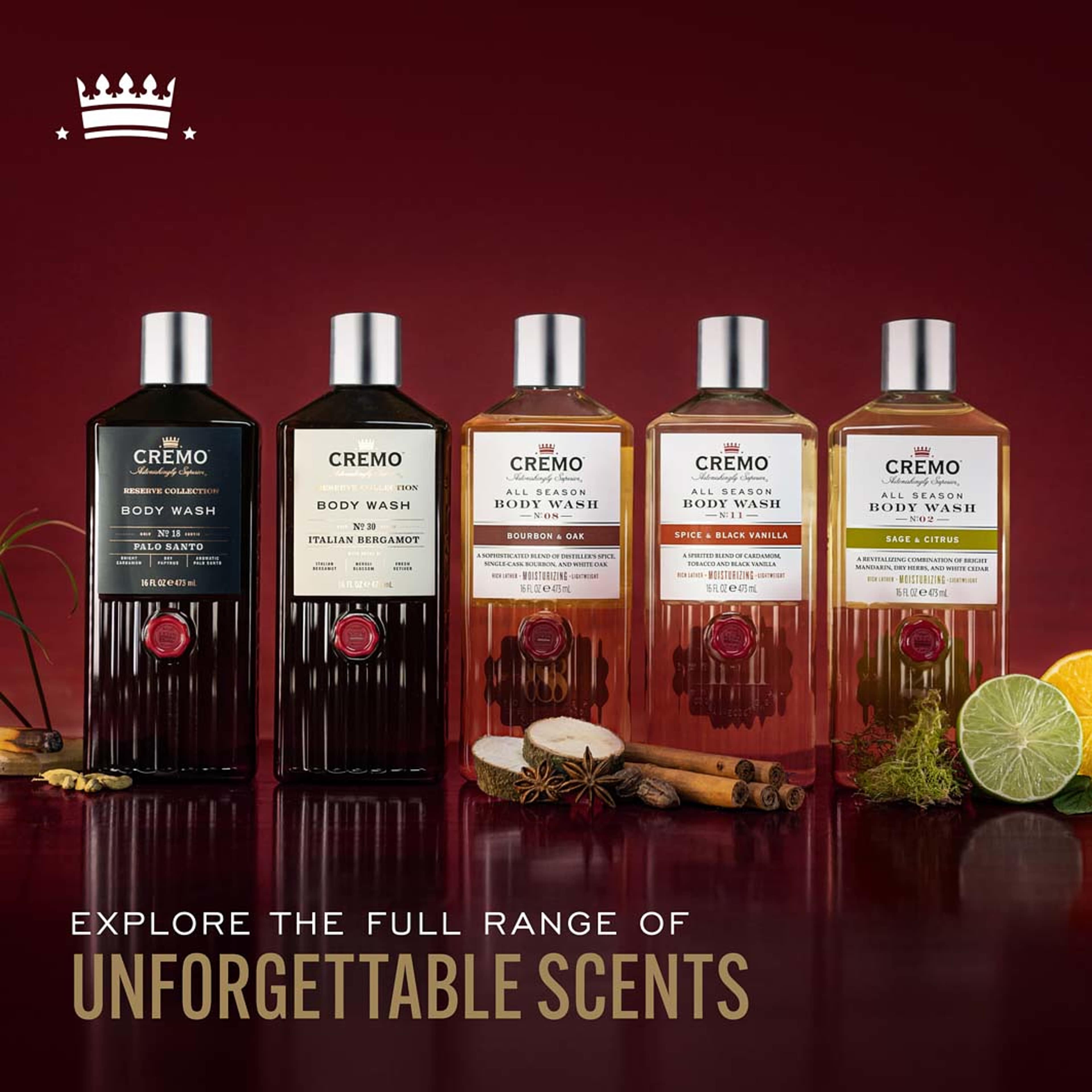 Sage & Citrus Body Wash, från Cremo. Klicka för att öppna bilden i stort format