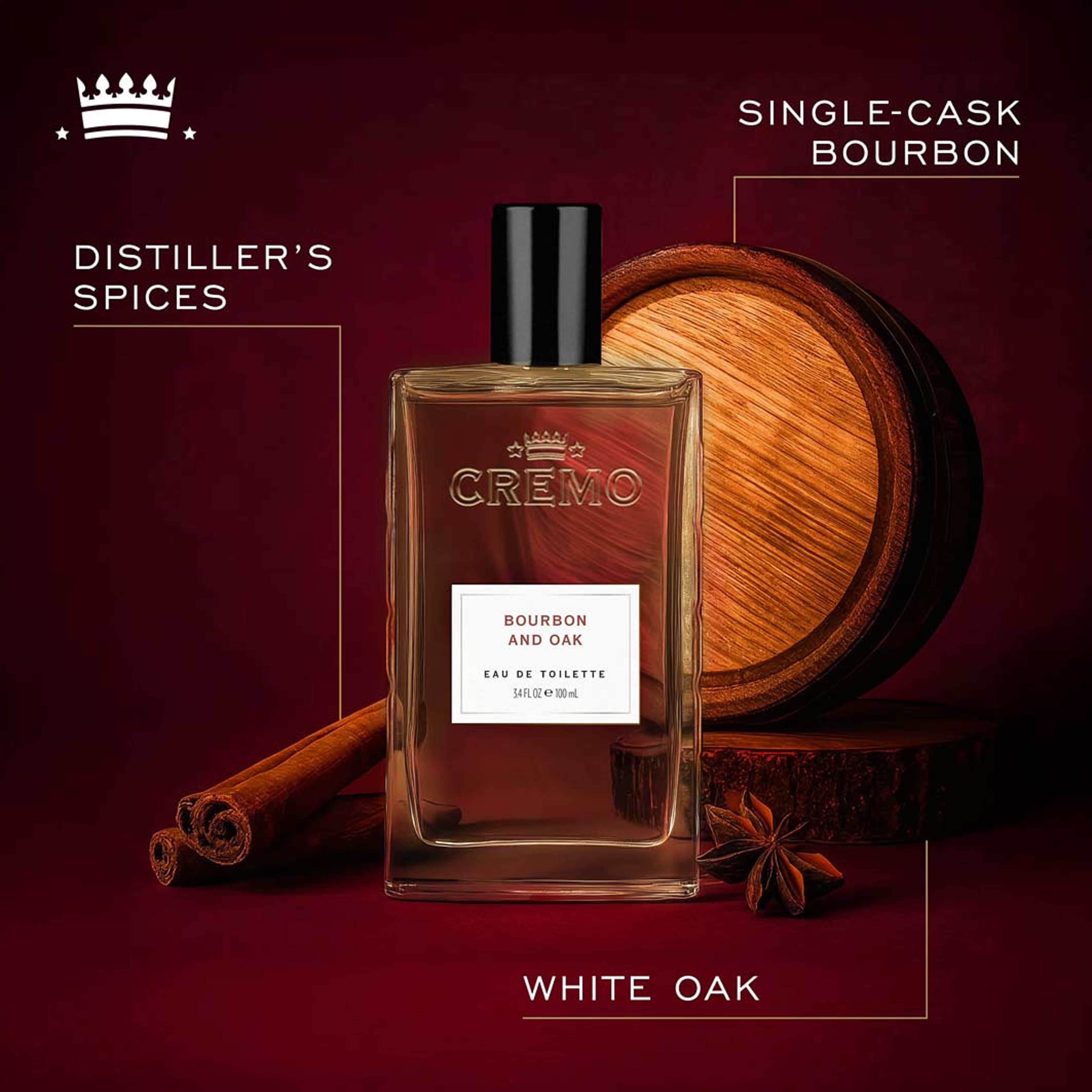 Bourbon & Oak Eau de Toilette, från Cremo. Klicka för att öppna bilden i stort format