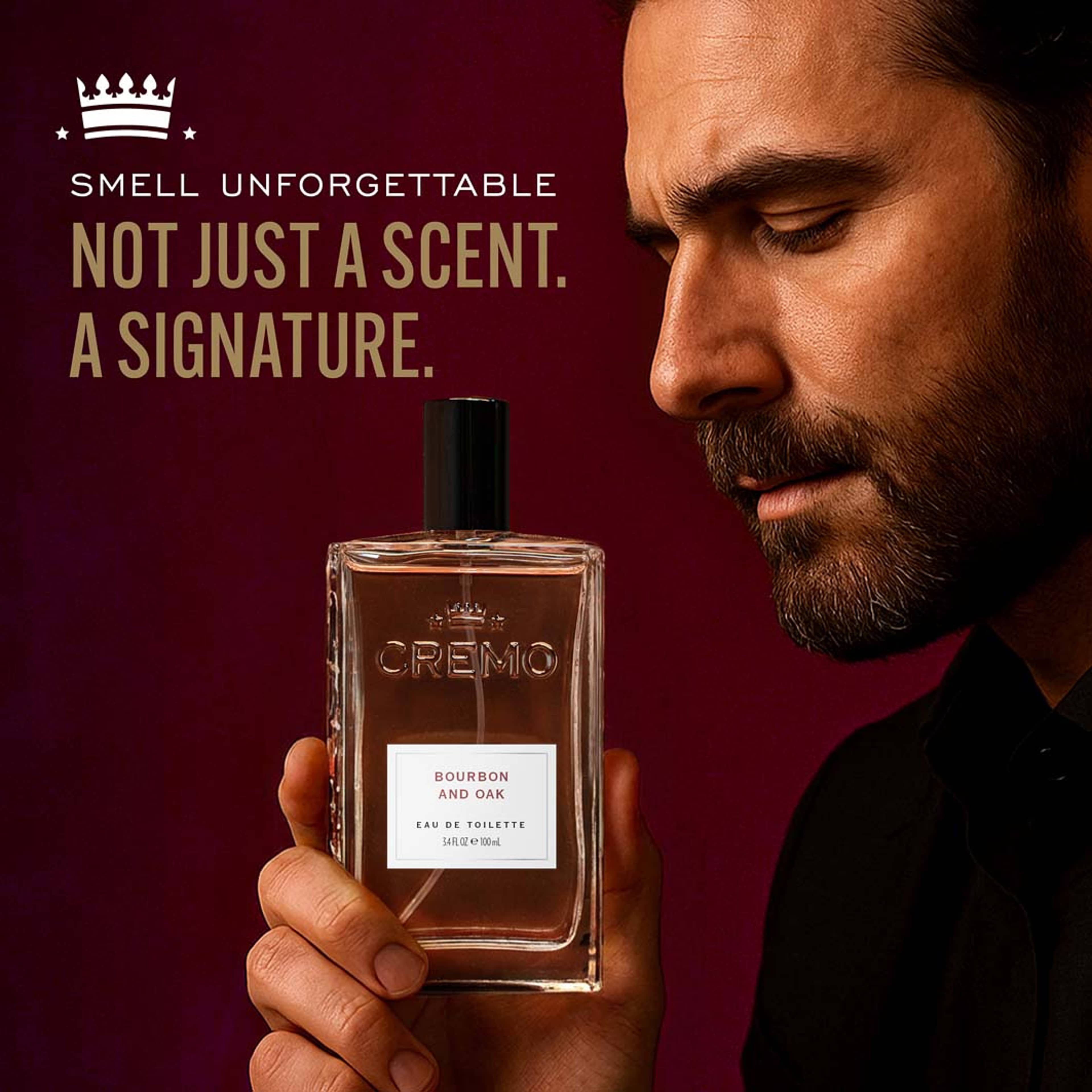 Bourbon & Oak Eau de Toilette, från Cremo. Klicka för att öppna bilden i stort format
