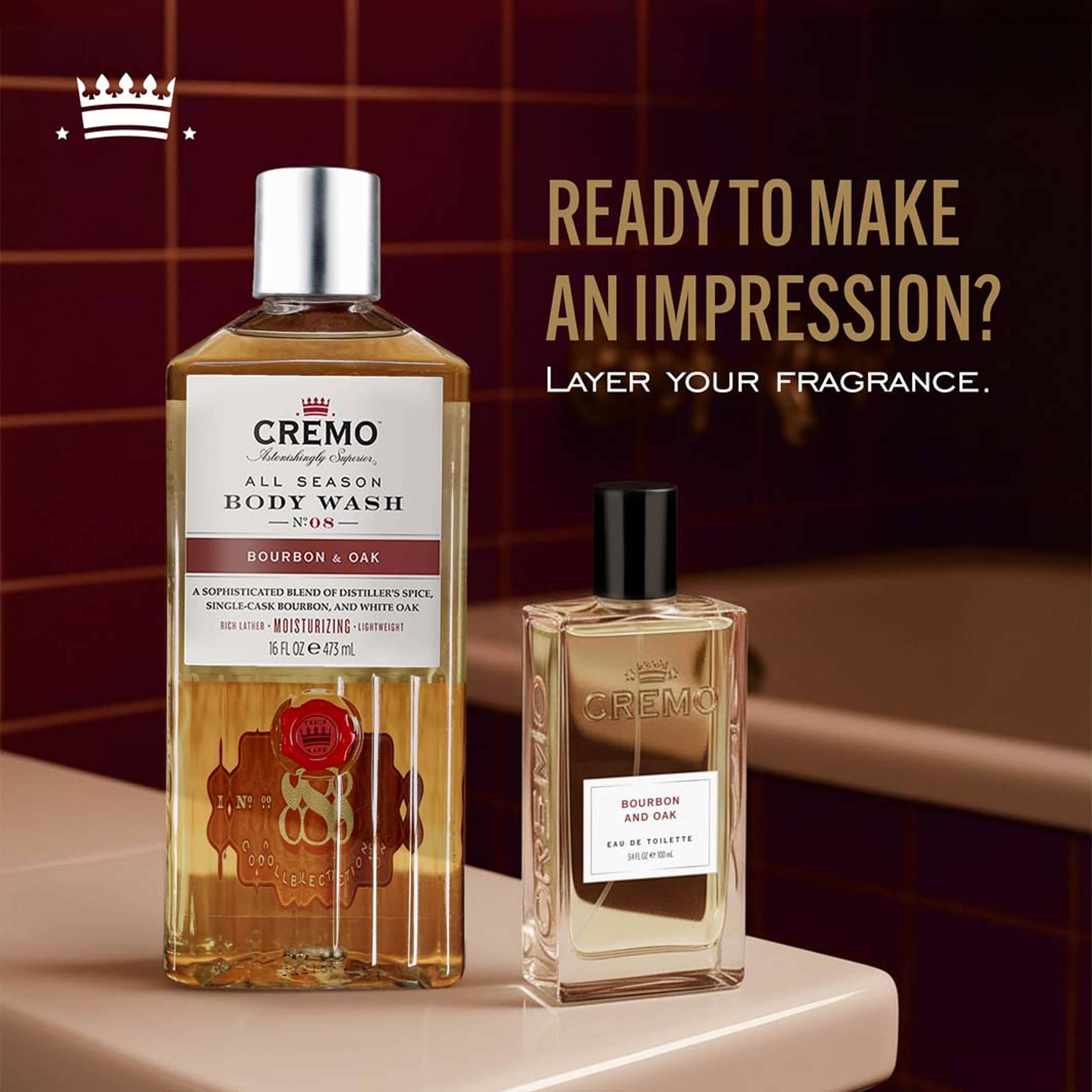 Bourbon & Oak Eau de Toilette, från Cremo. Klicka för att öppna bilden i stort format