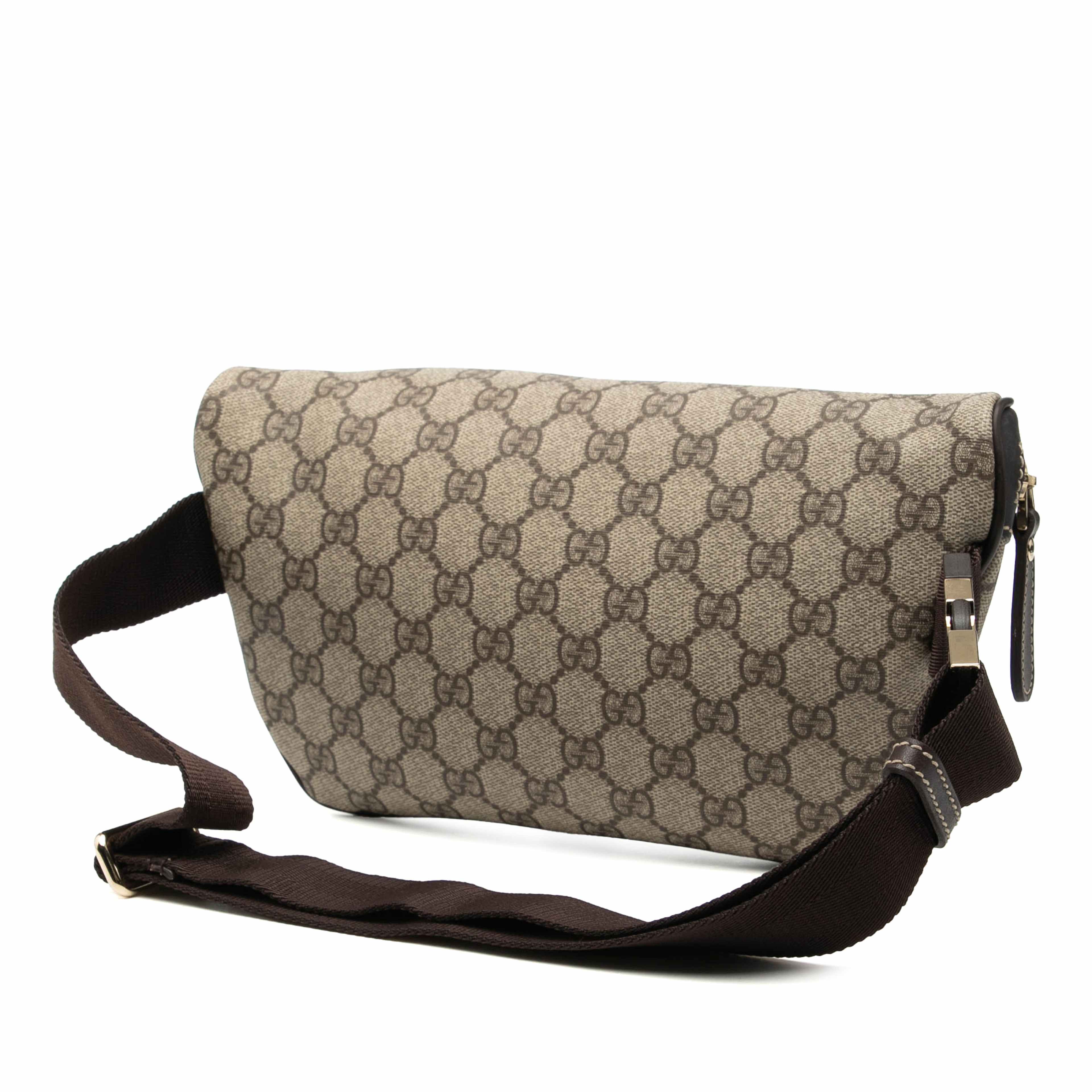Gucci Gg Supreme Belt Bag, från Luxclusif, i färgen beige. Klicka för att öppna bilden i stort format