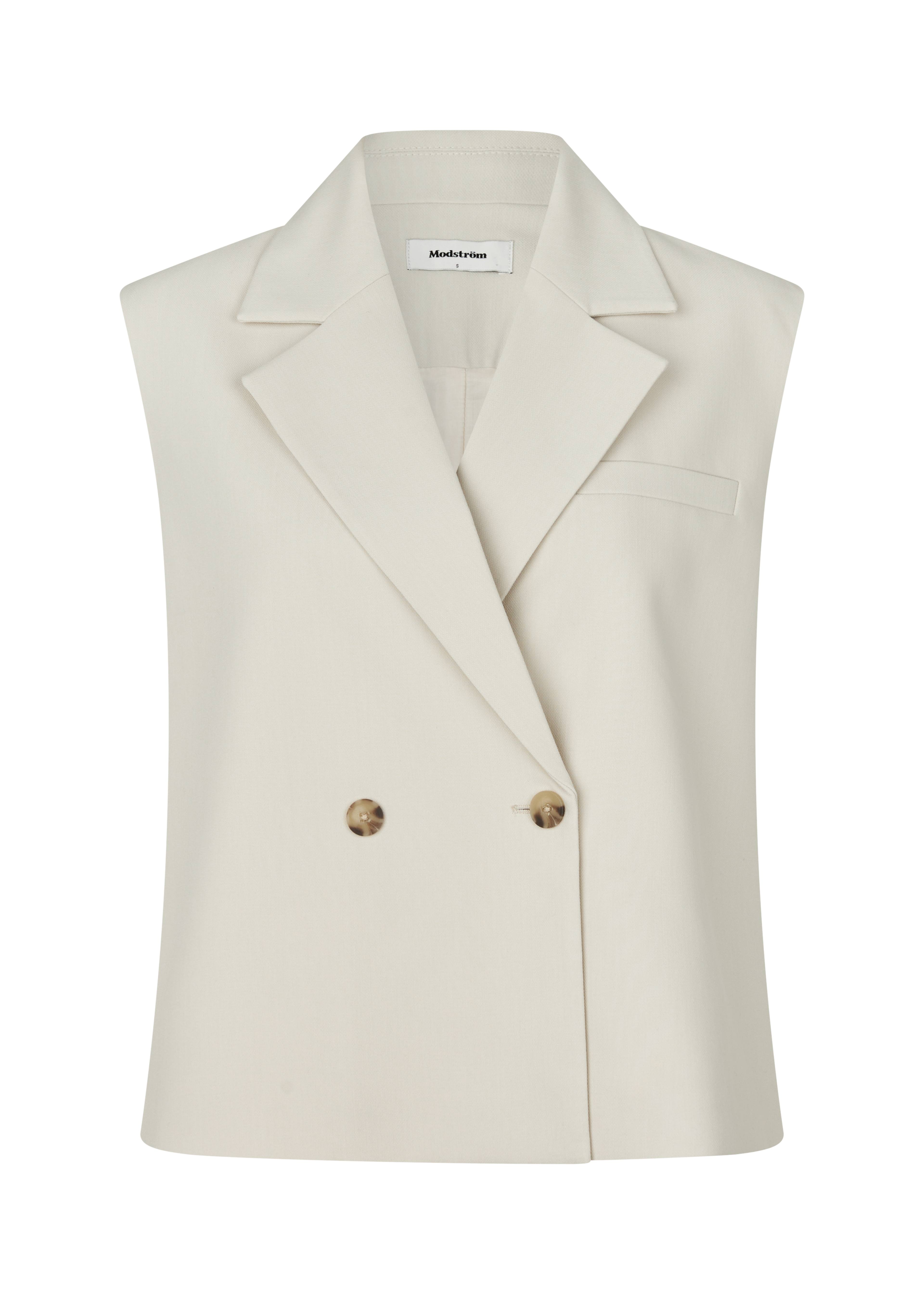 Galemd Vest, från Modström, i färgen moonbeam. Klicka för att öppna bilden i stort format