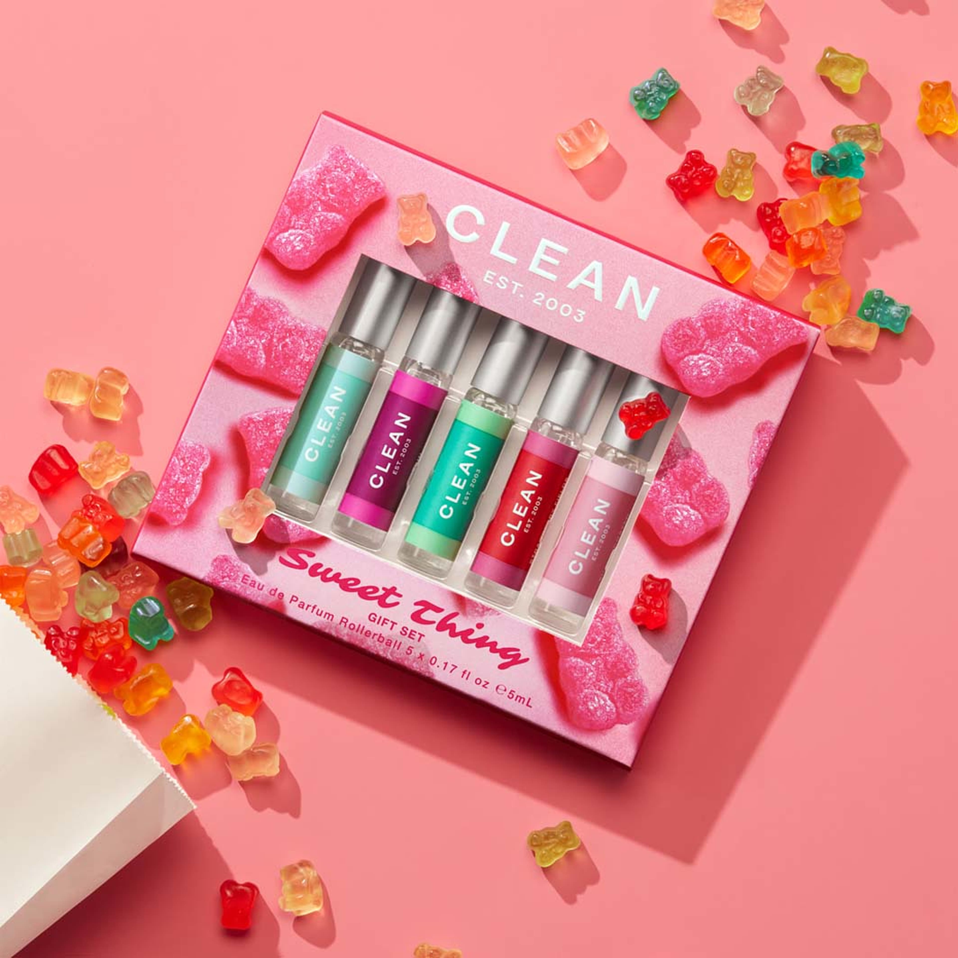 Gift Set Spring Sweet Things EdP 5 x 5 ml, från Clean. Klicka för att öppna bilden i stort format