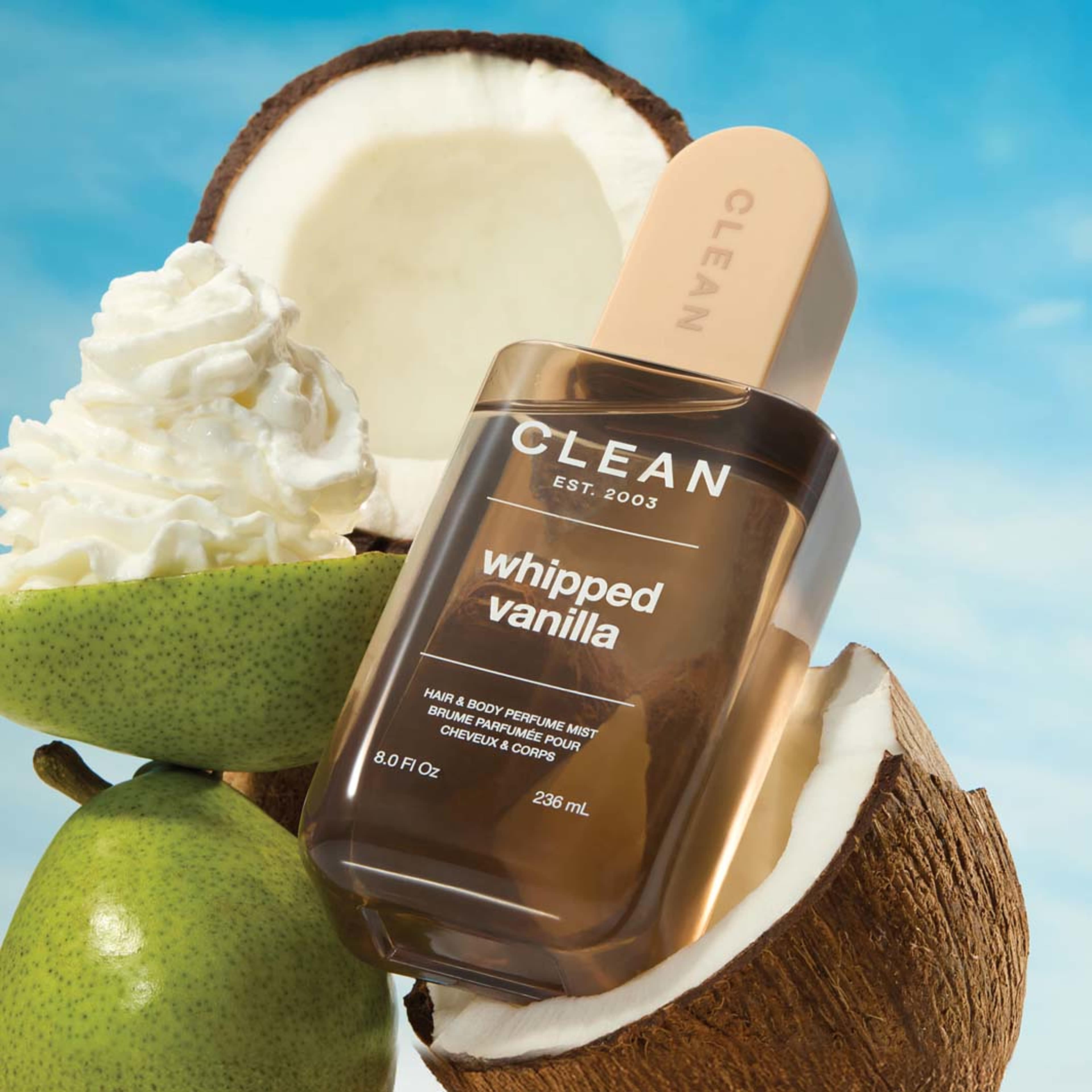 Whipped Vanilla Hair & Body Perfume Mist, från Clean. Klicka för att öppna bilden i stort format