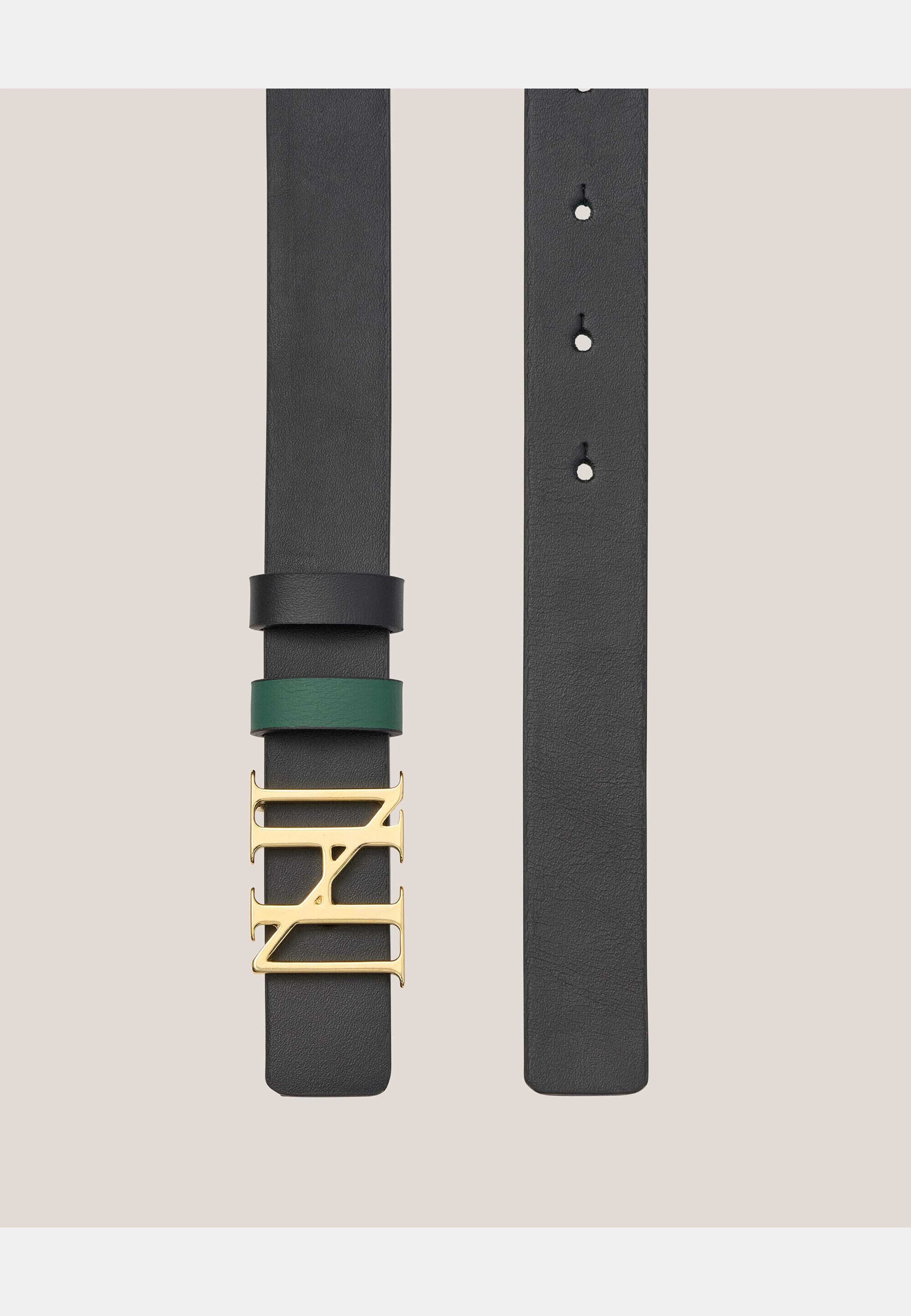 Veneto Logo Belt, från Newhouse, i färgen 791- newhouse green. Klicka för att öppna bilden i stort format