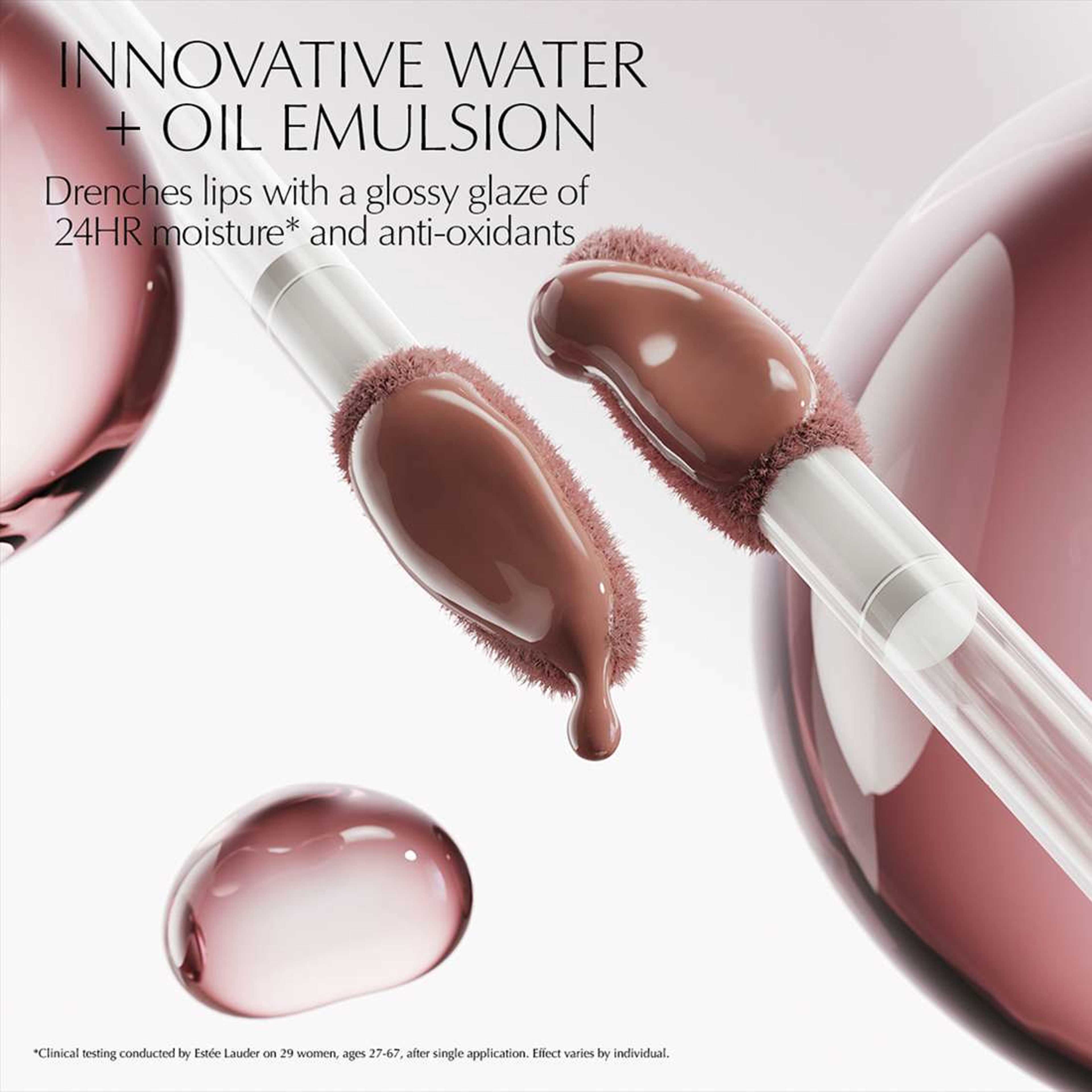 Glossy Pout Lip Oil, från Estée Lauder, i färgen 08 Melon Sorbet. Klicka för att öppna bilden i stort format