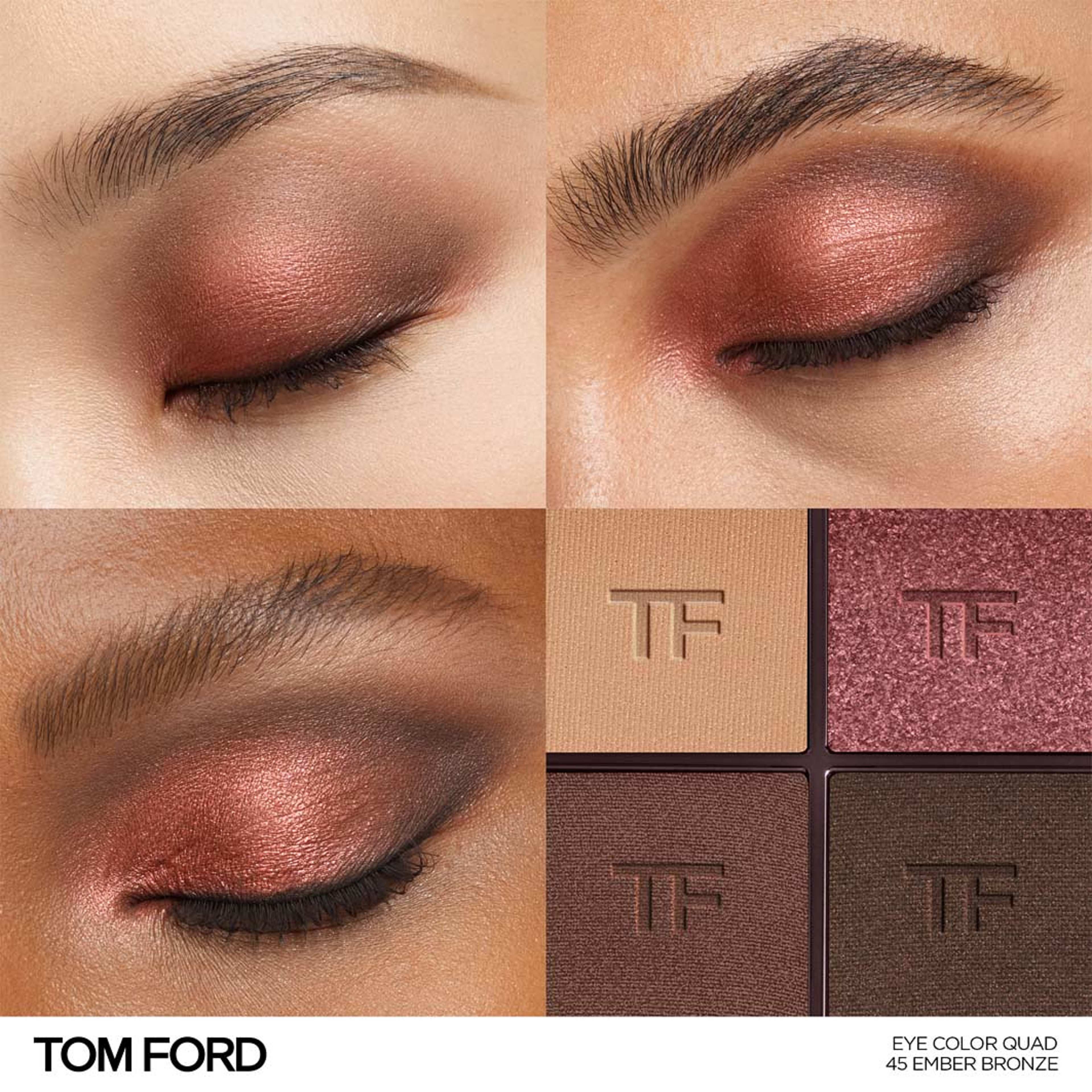 Runway Eye Color Quad Creme Eyeshadow Palette, från Tom Ford, i färgen Ember Bronze. Klicka för att öppna bilden i stort format