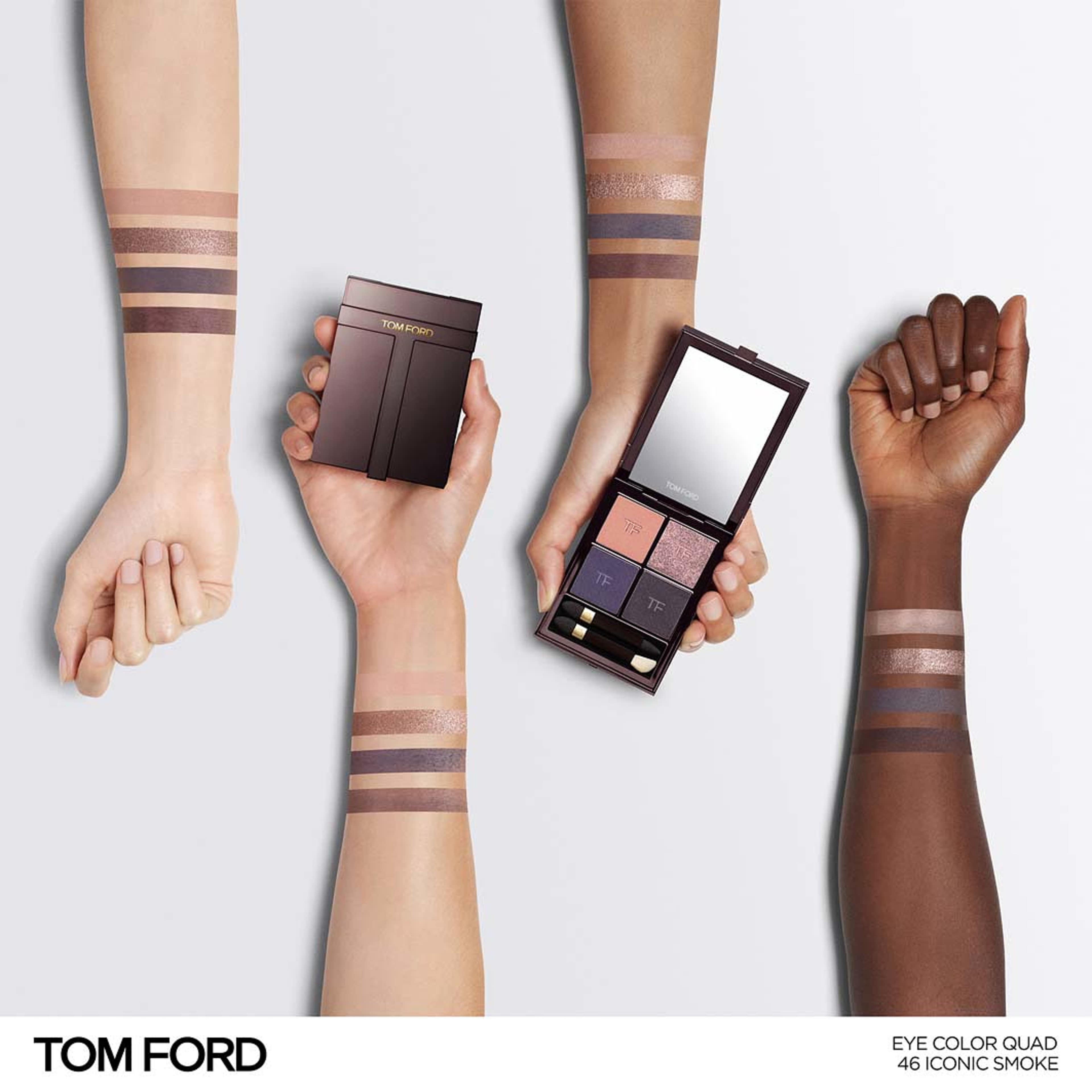 Runway Eye Color Quad Creme Eyeshadow Palette, från Tom Ford, i färgen Iconic Smoke. Klicka för att öppna bilden i stort format