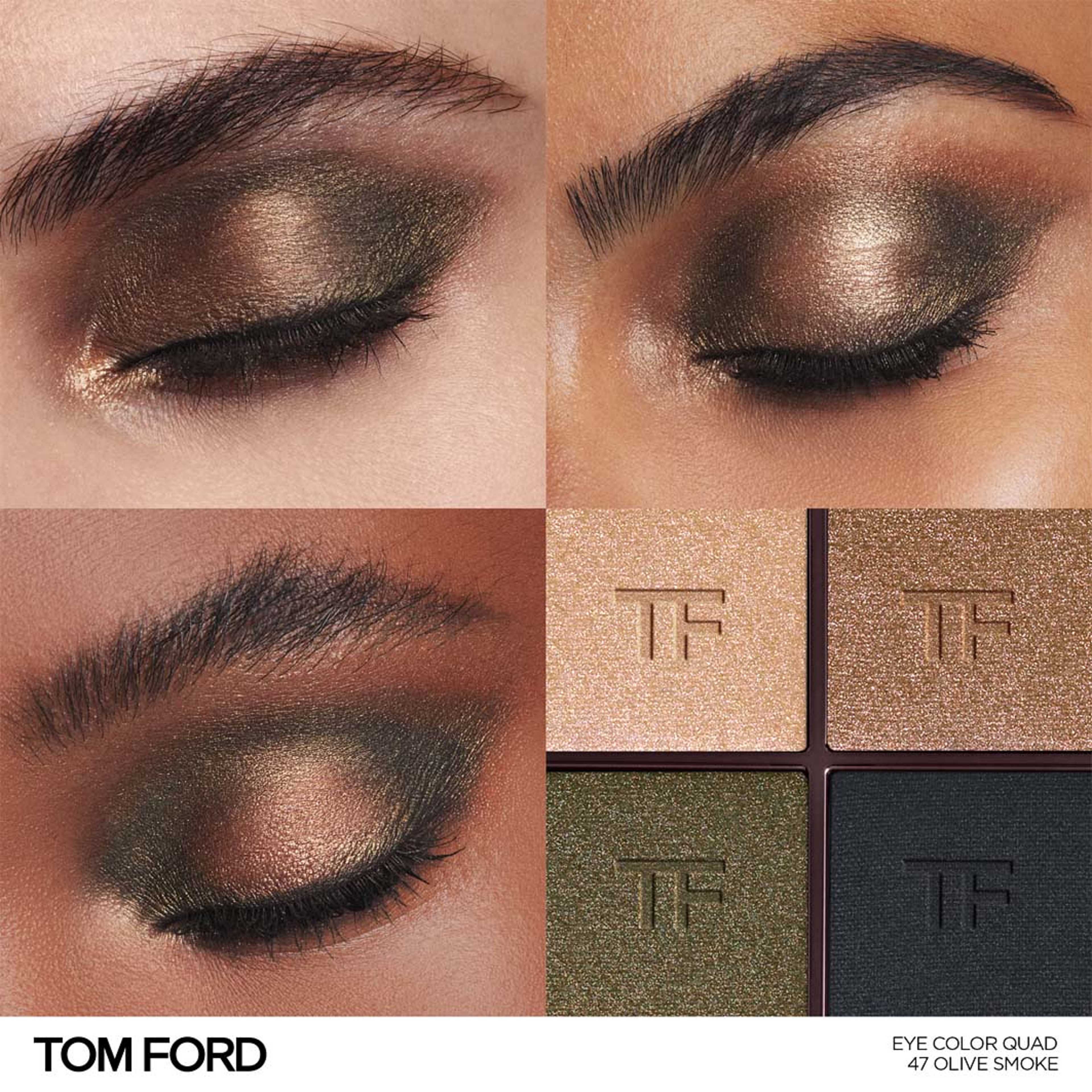 Runway Eye Color Quad Creme Eyeshadow Palette, från Tom Ford, i färgen 47 Olive Smoke. Klicka för att öppna bilden i stort format