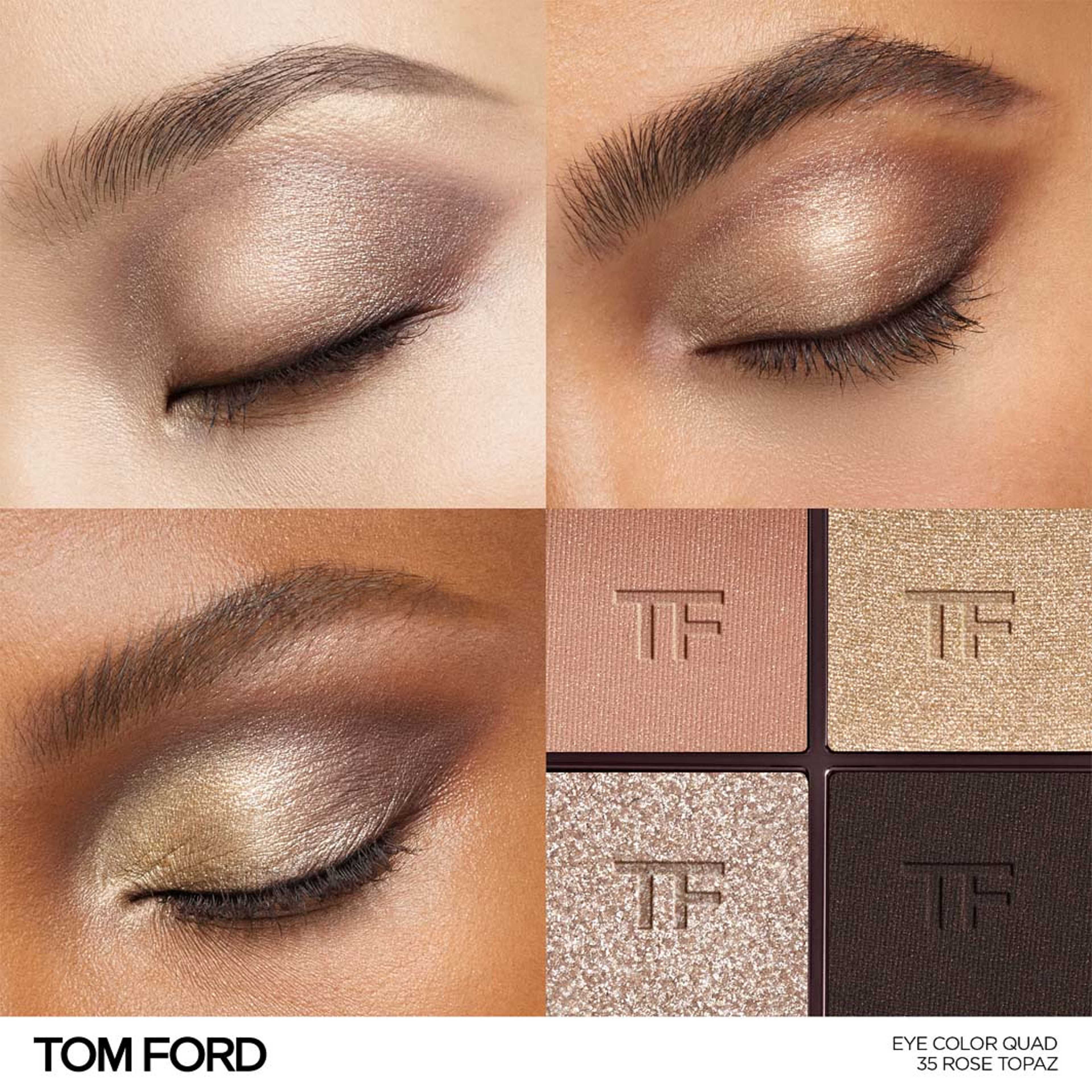 Runway Eye Color Quad Creme Eyeshadow Palette, från Tom Ford, i färgen 35 Rose Topaz. Klicka för att öppna bilden i stort format