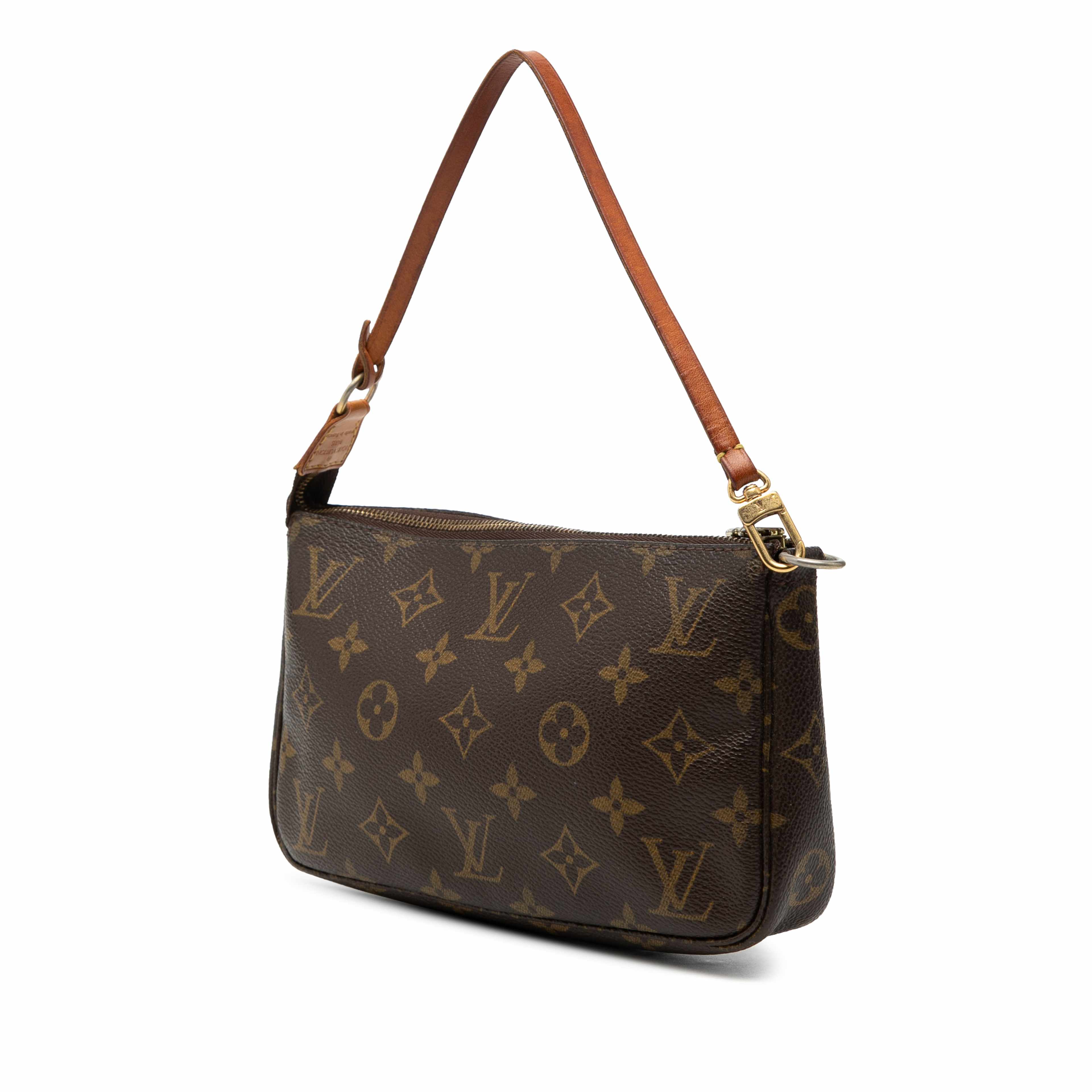 Louis Vuitton Monogram Pochette Accessoires, från Luxclusif, i färgen brown. Klicka för att öppna bilden i stort format