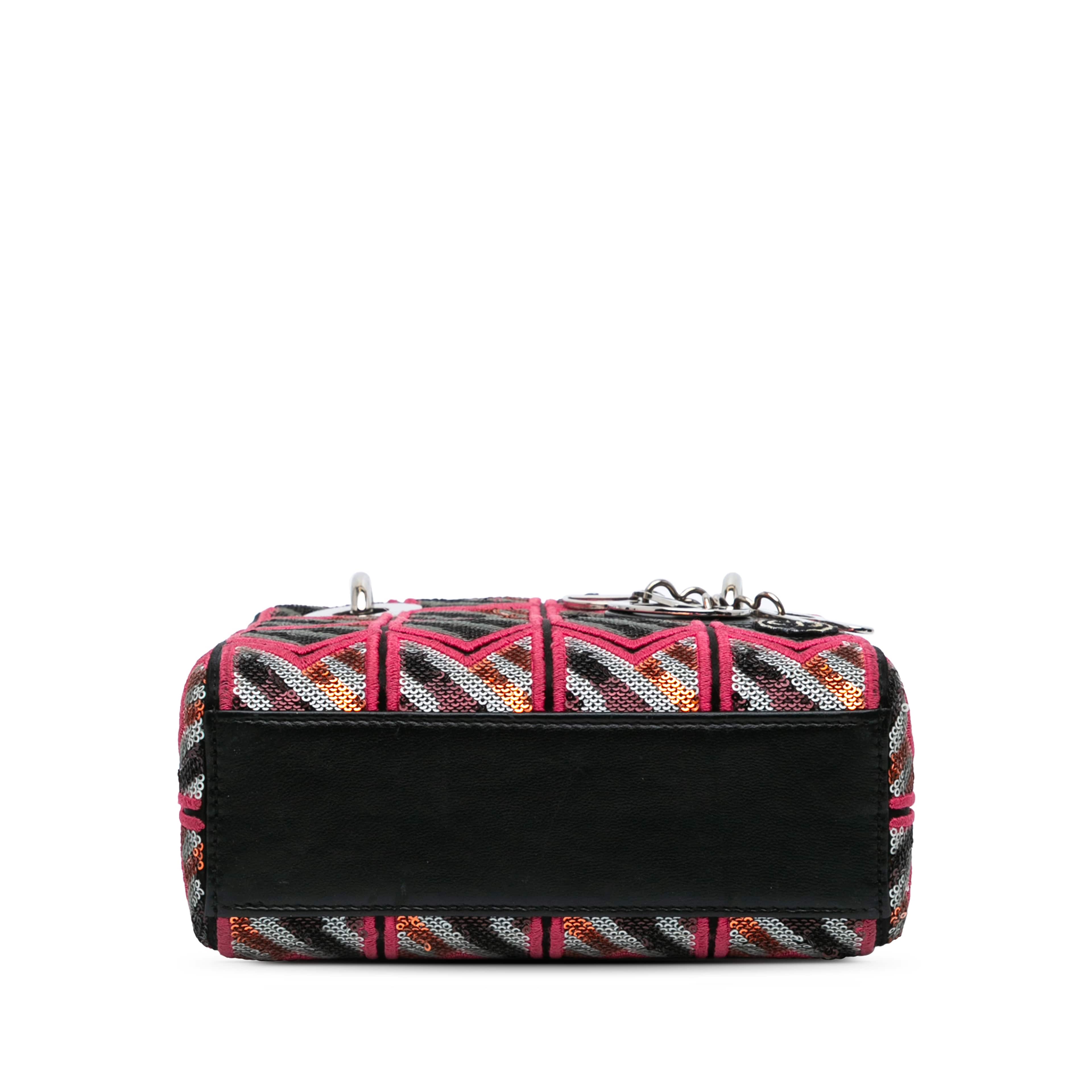Dior Mini Patent Sequined Lady Dior