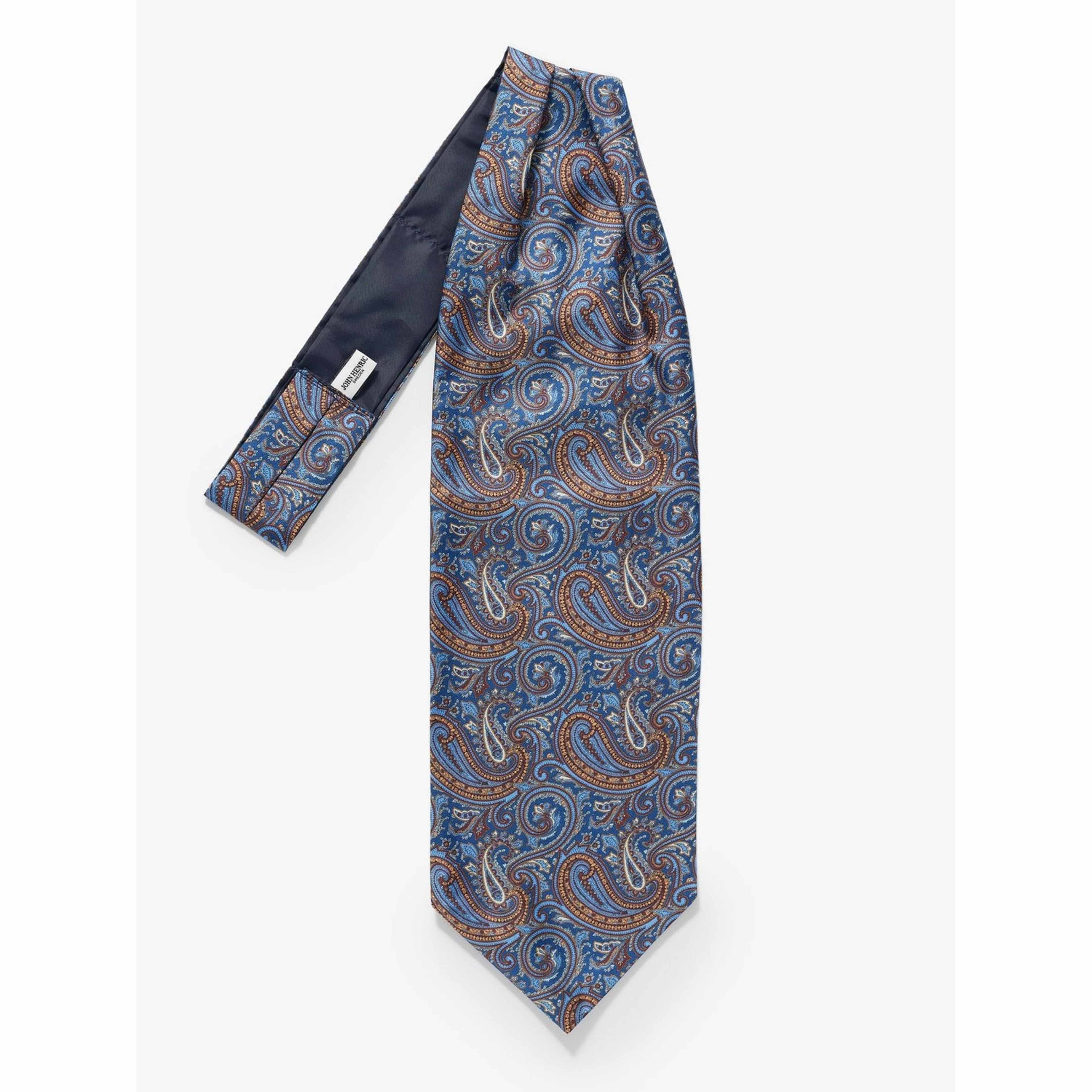 Silk Single Pointed Ascot Paisley