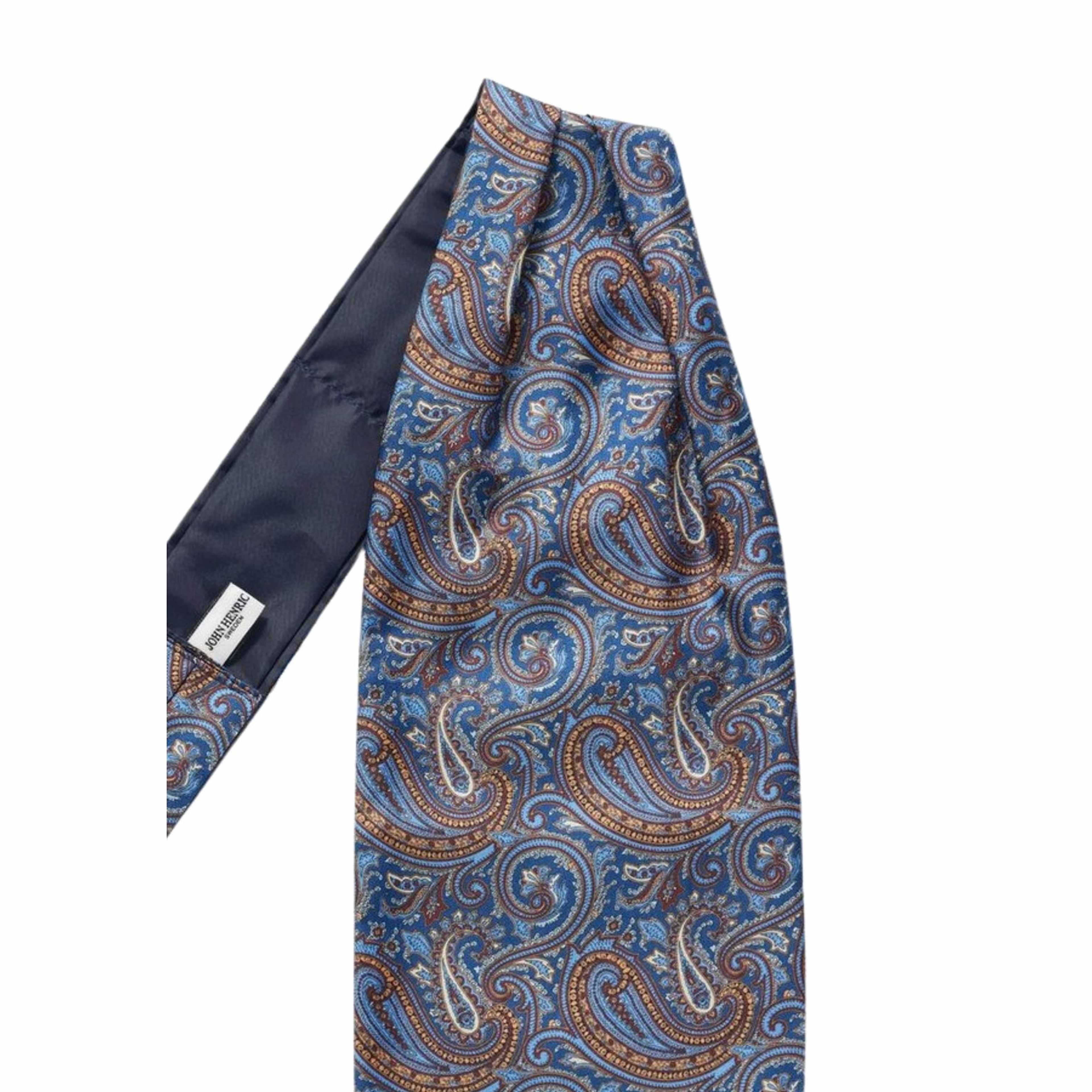 Silk Single Pointed Ascot Paisley