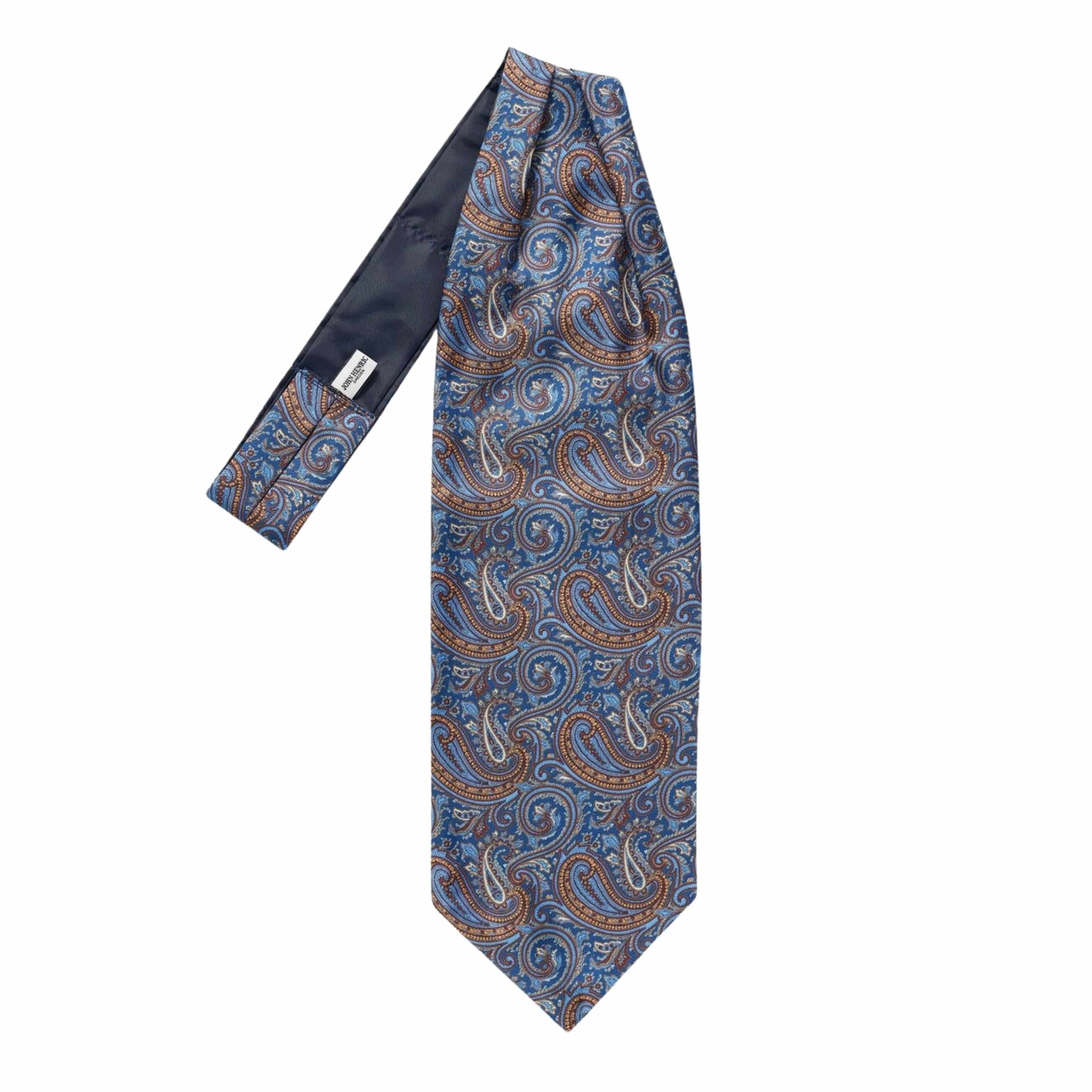 Silk Single Pointed Ascot Paisley