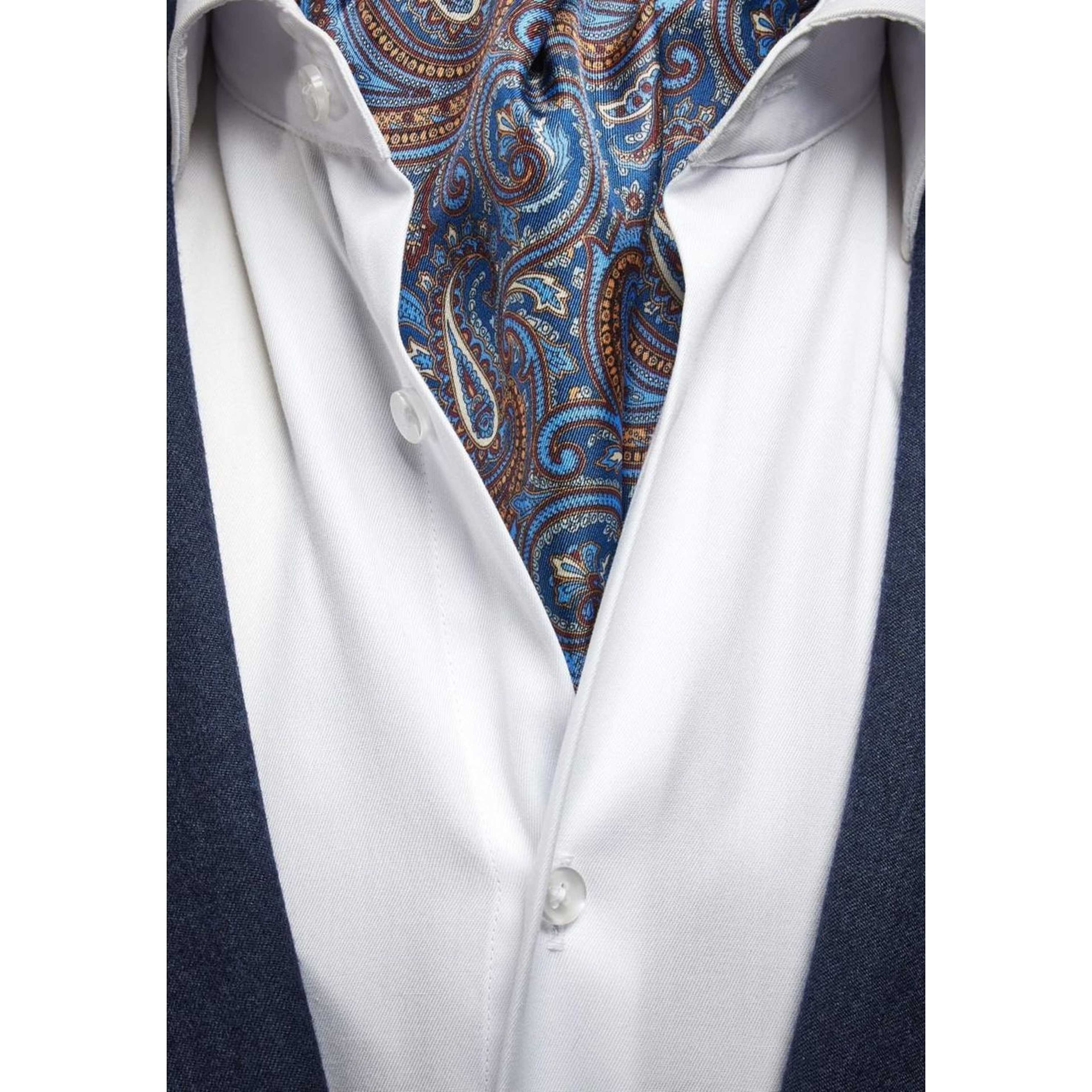 Silk Single Pointed Ascot Paisley