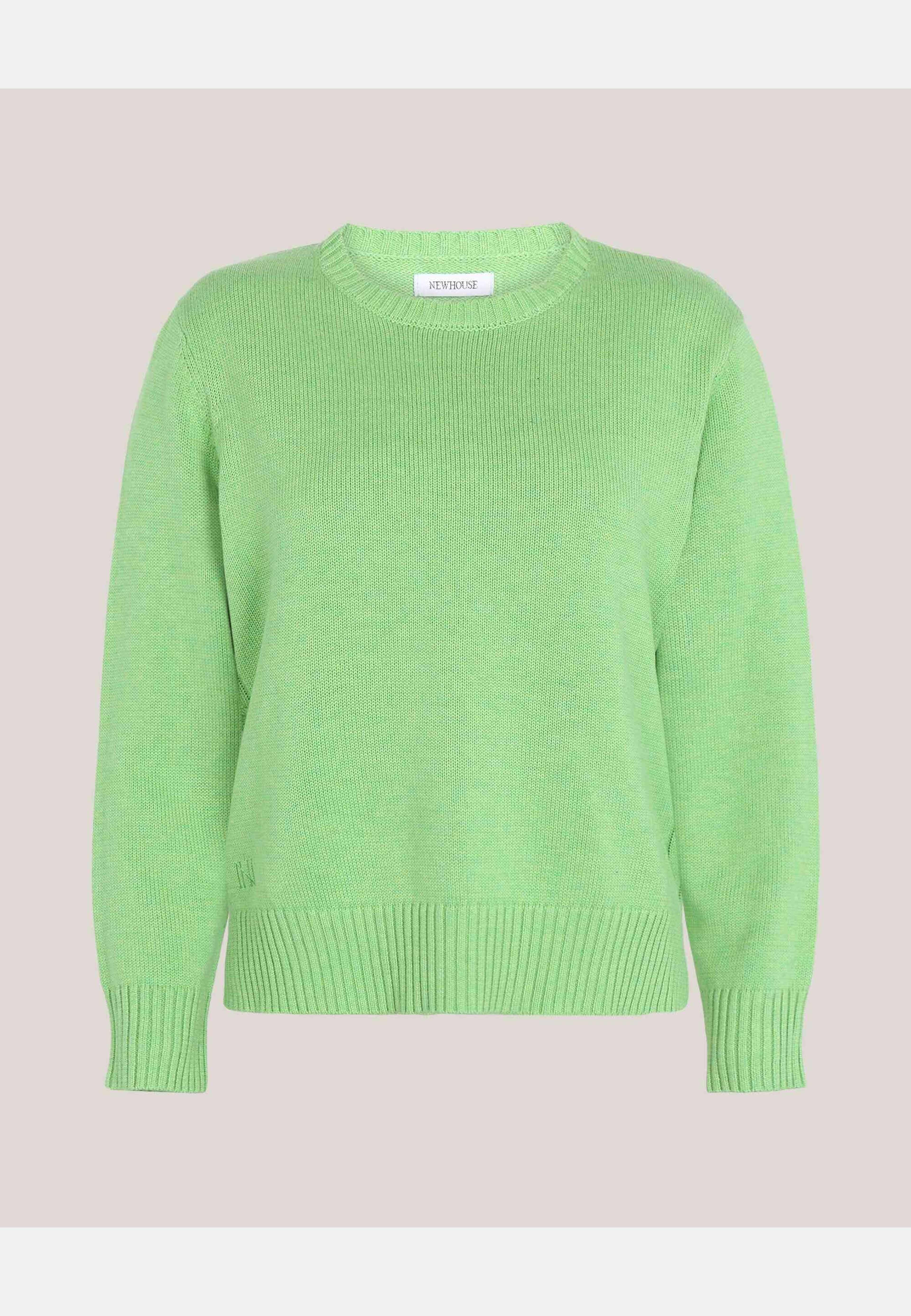 Roe Sweater, från Newhouse, i färgen grön. Klicka för att öppna bilden i stort format