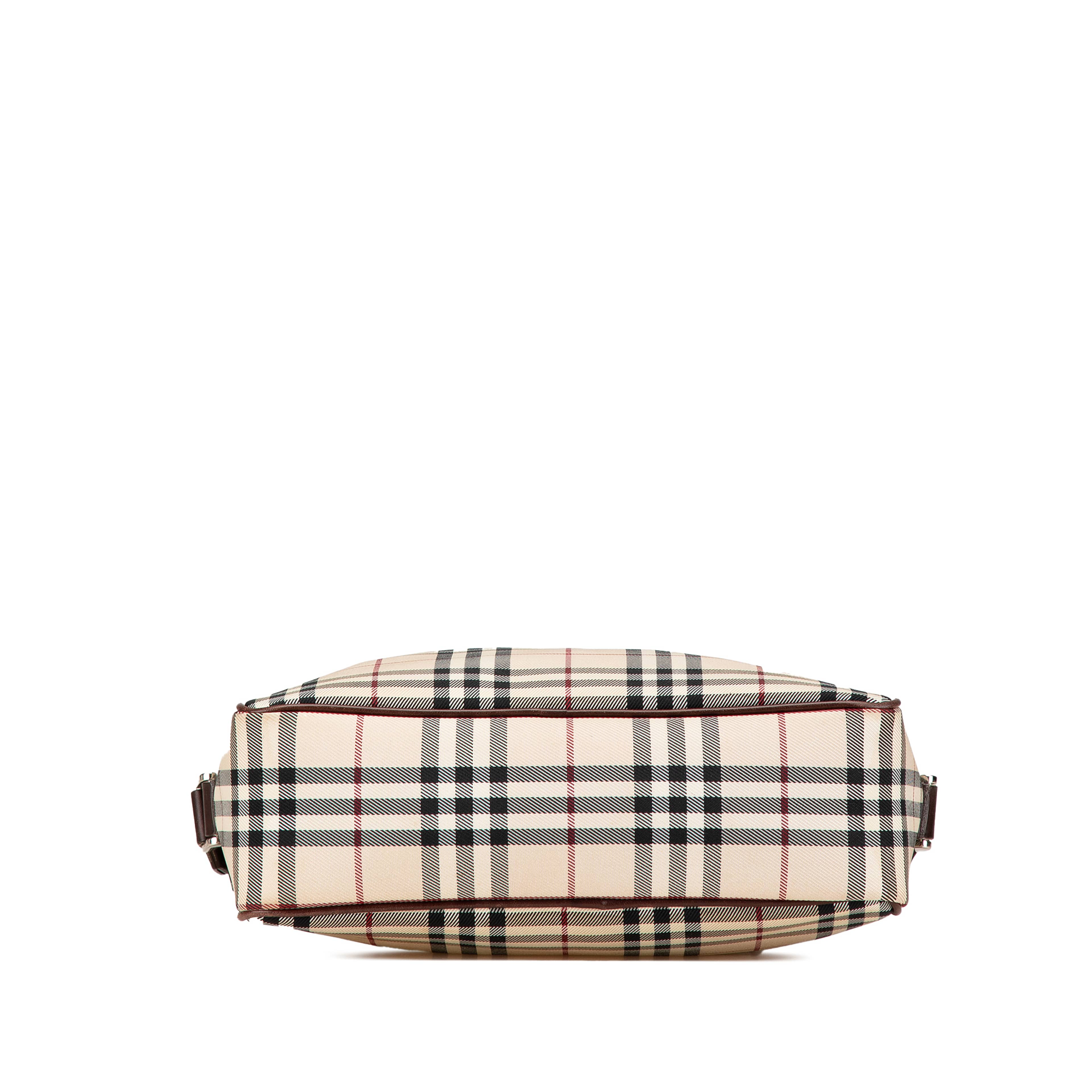 Burberry House Check Canvas Crossbody, från Luxclusif, i färgen beige. Klicka för att öppna bilden i stort format