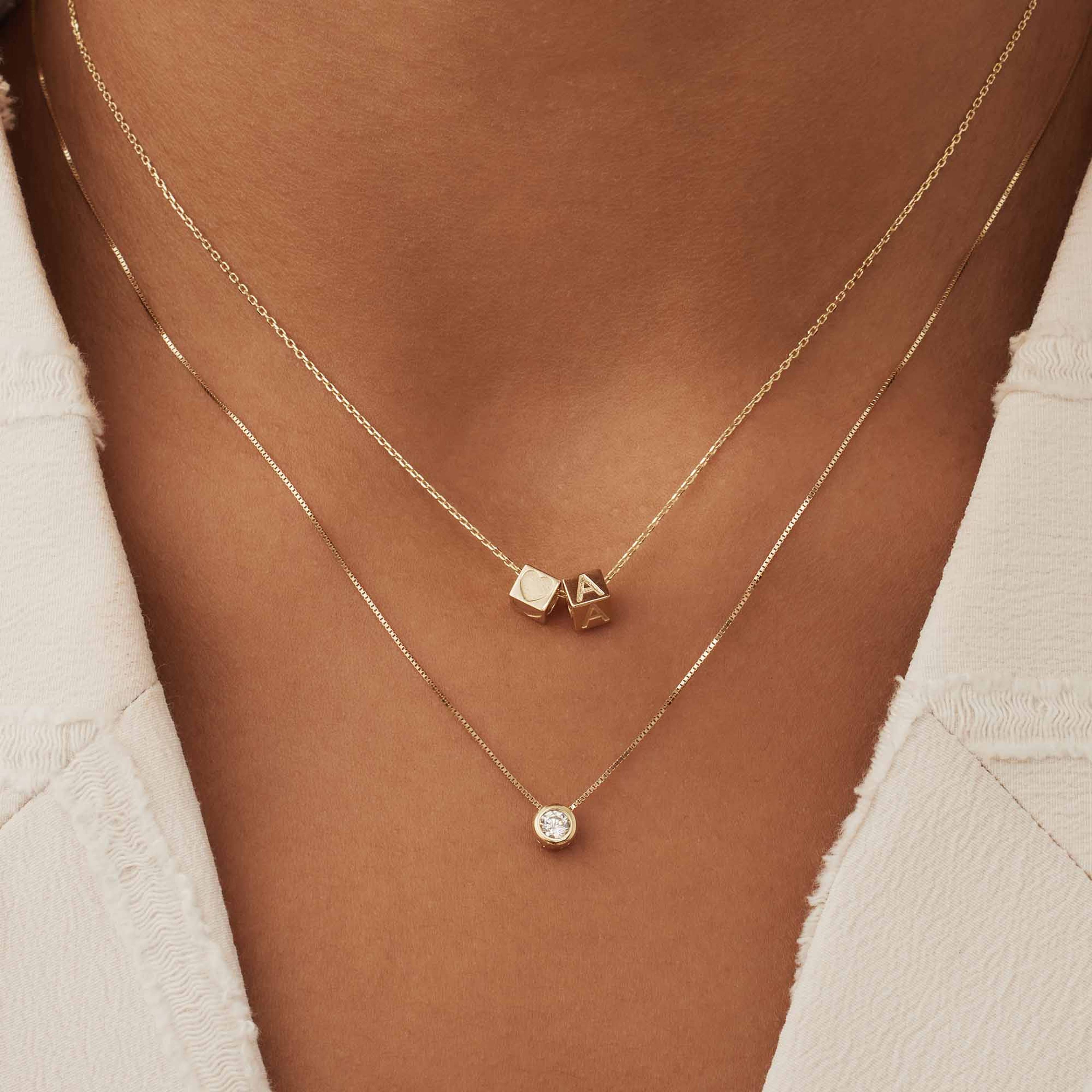 Le Carré 14 Karat Guld Berlock