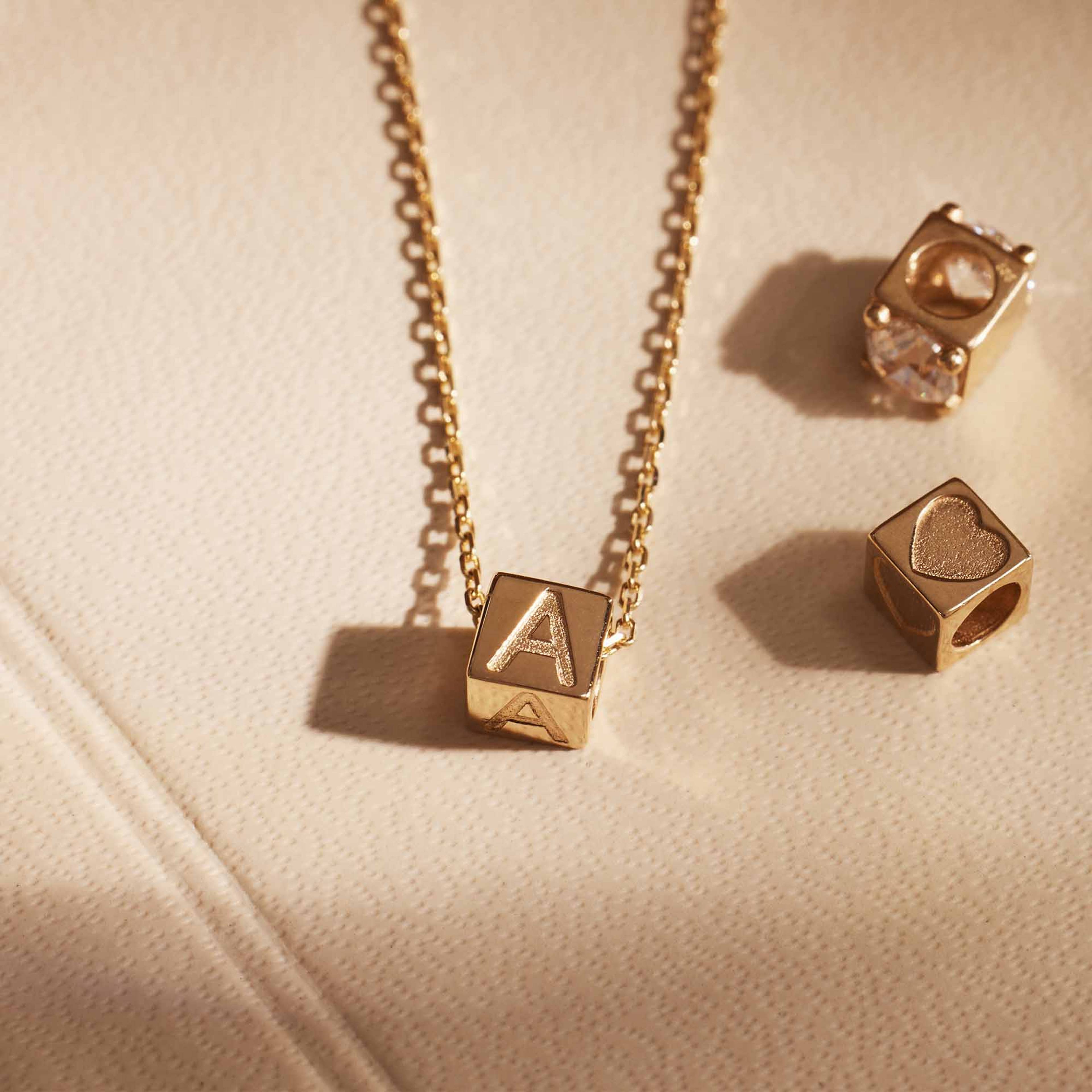Le Carré 14 Karat Guld Berlock