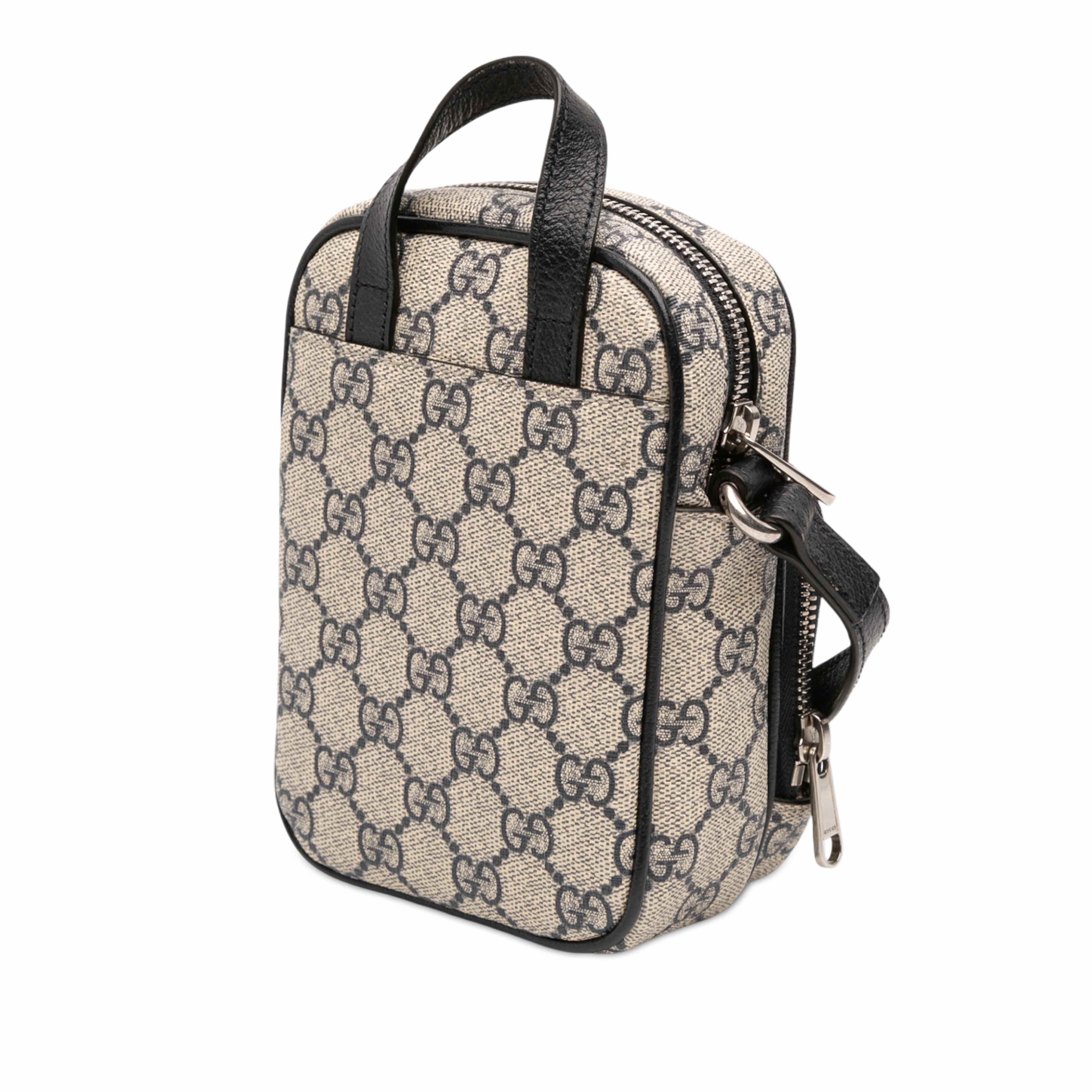 Gucci Mini Gg Supreme Ophidia Satchel, från Luxclusif, i färgen beige. Klicka för att öppna bilden i stort format