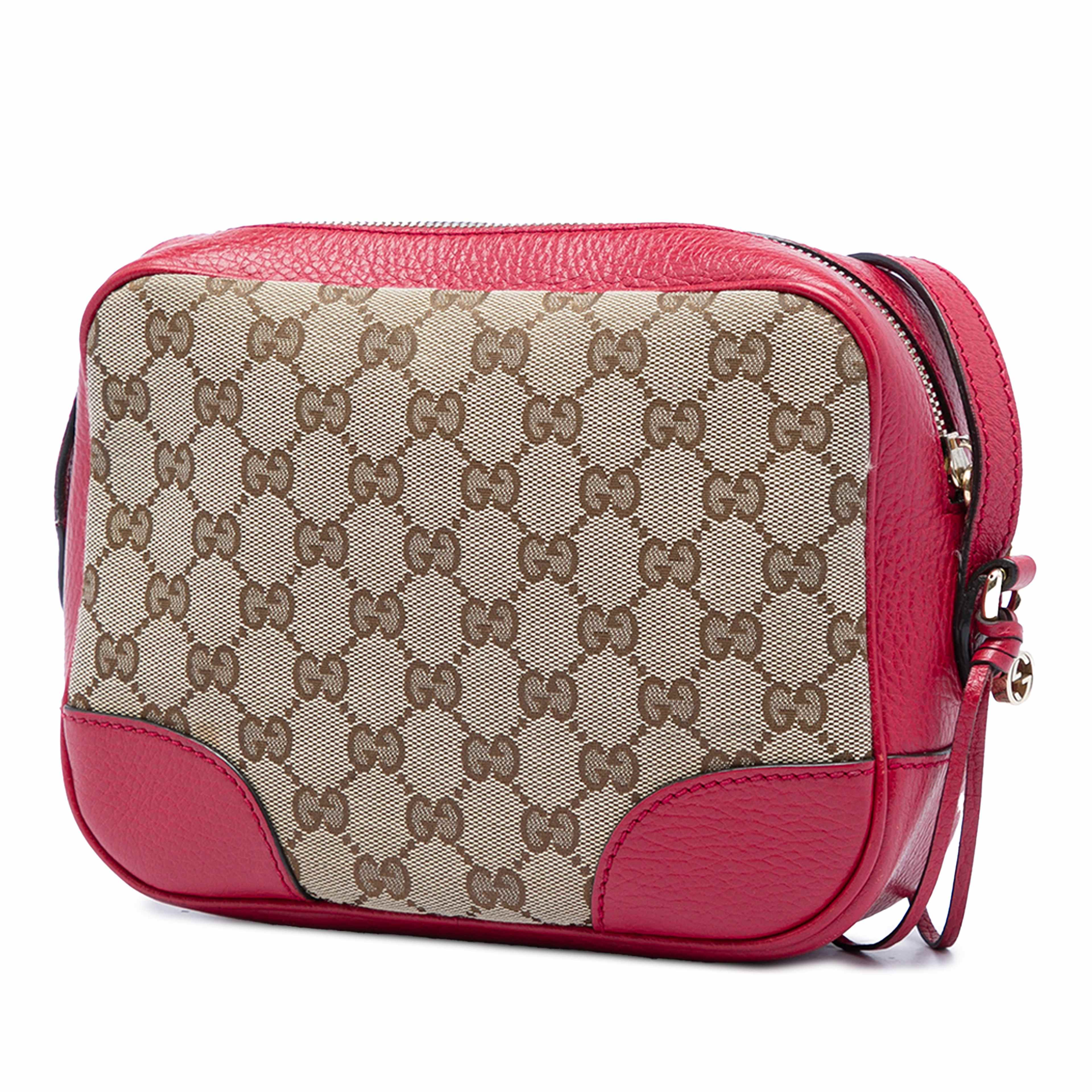 Gucci Gg Canvas Bree Crossbody, från Luxclusif, i färgen röd. Klicka för att öppna bilden i stort format