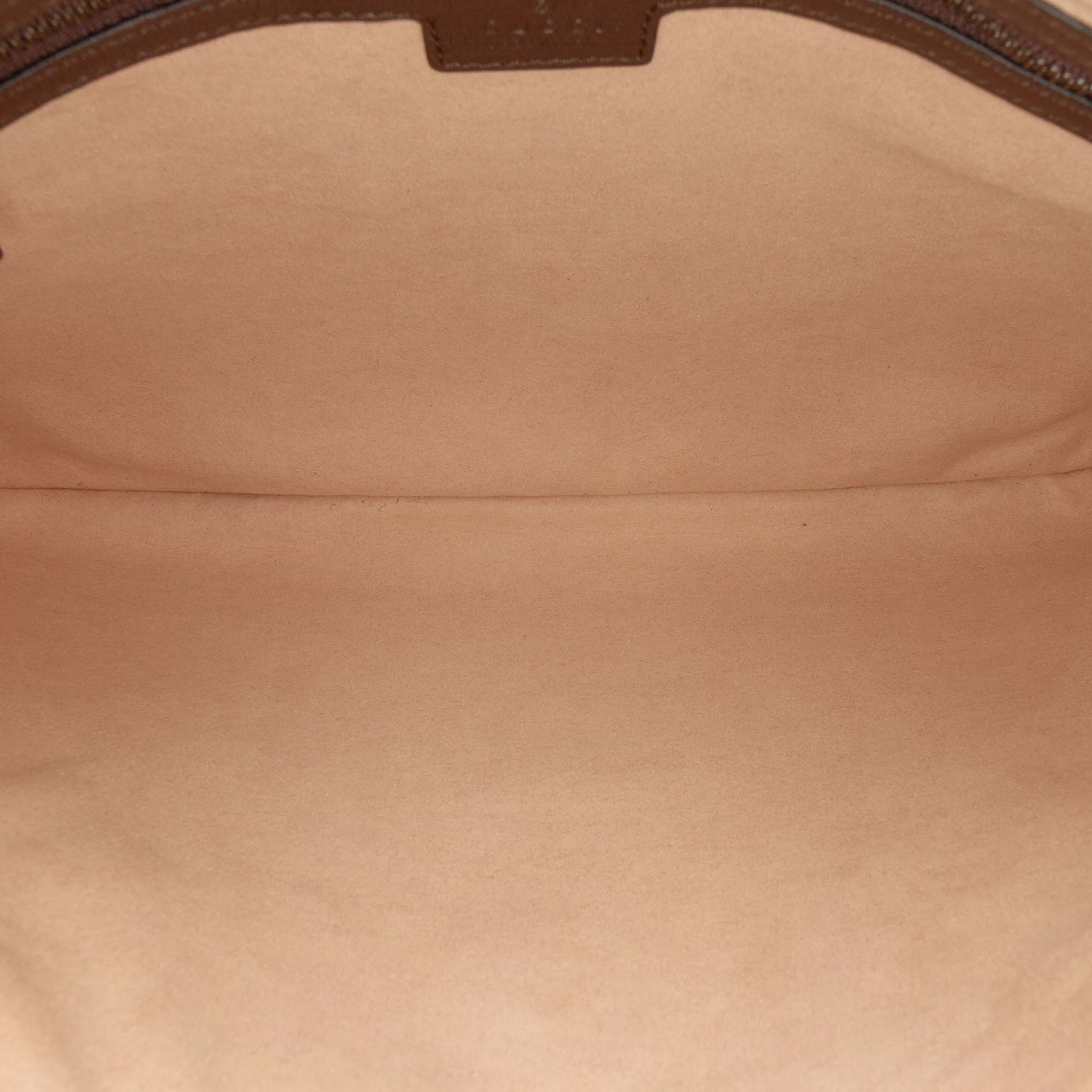 Gucci Medium Leather Aphrodite Crossbody, från Luxclusif, i färgen dark brown. Klicka för att öppna bilden i stort format