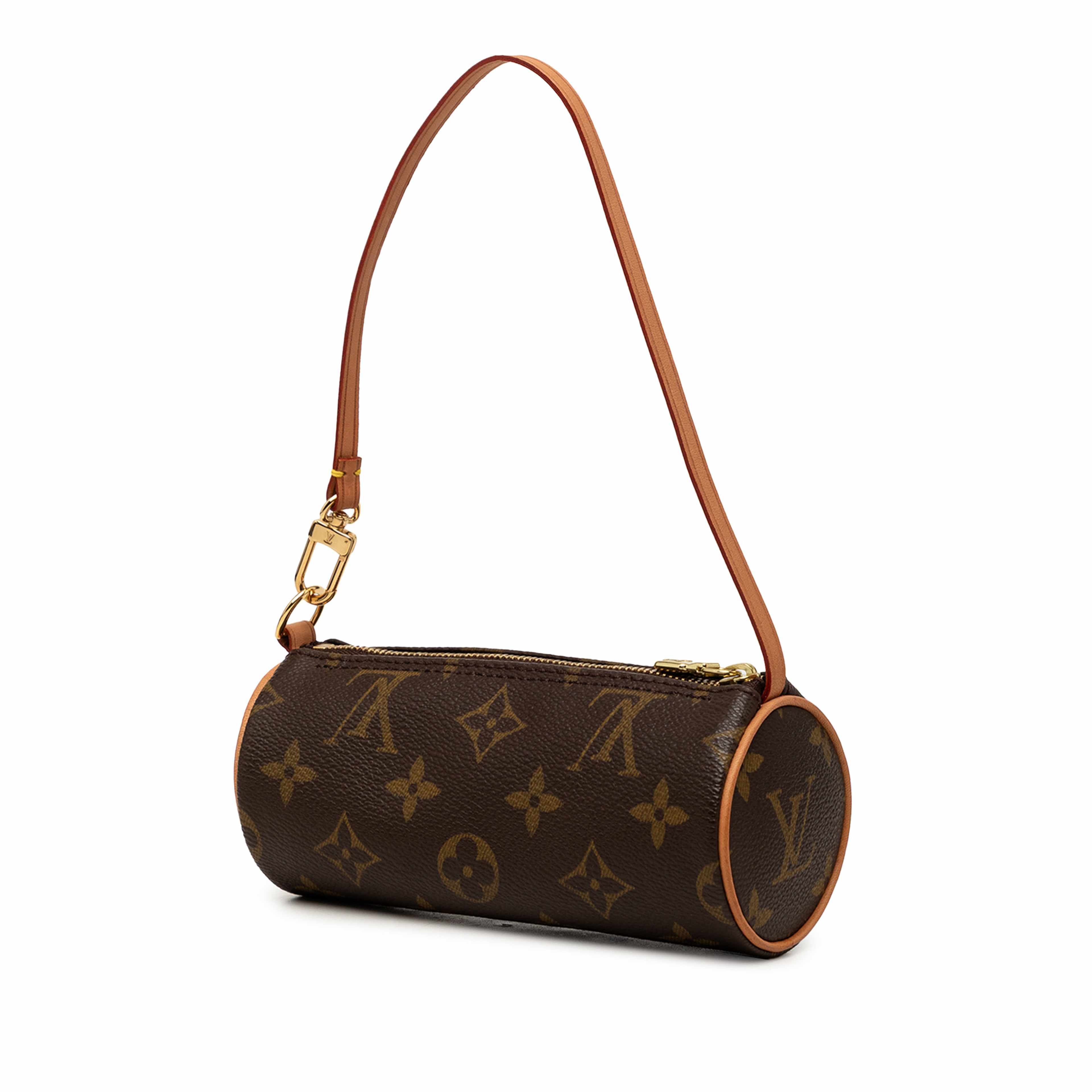 Louis Vuitton Monogram Papillon Pochette, från Luxclusif, i färgen brun. Klicka för att öppna bilden i stort format