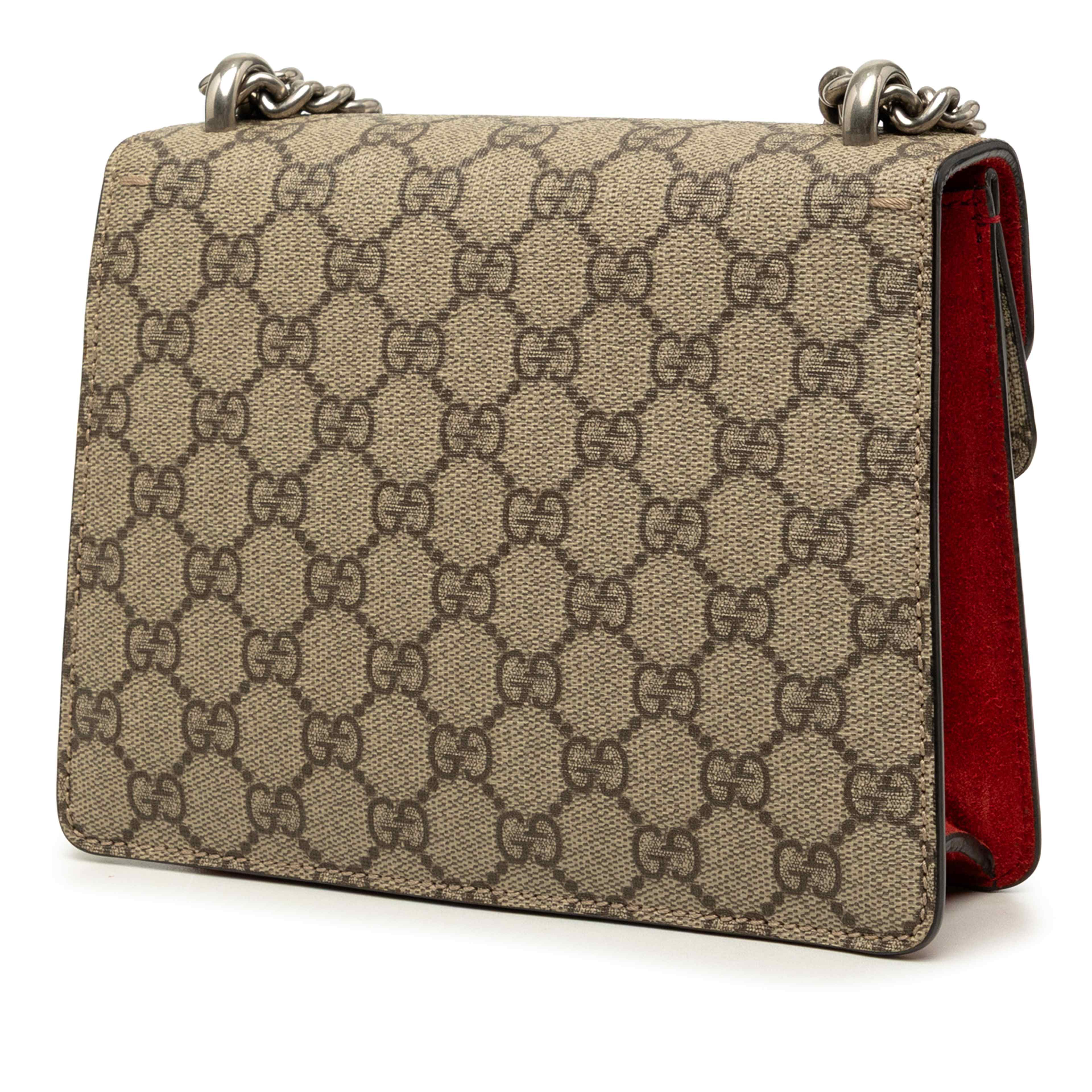 Gucci Small Gg Supreme Dionysus Crossbody, från Luxclusif, i färgen beige. Klicka för att öppna bilden i stort format