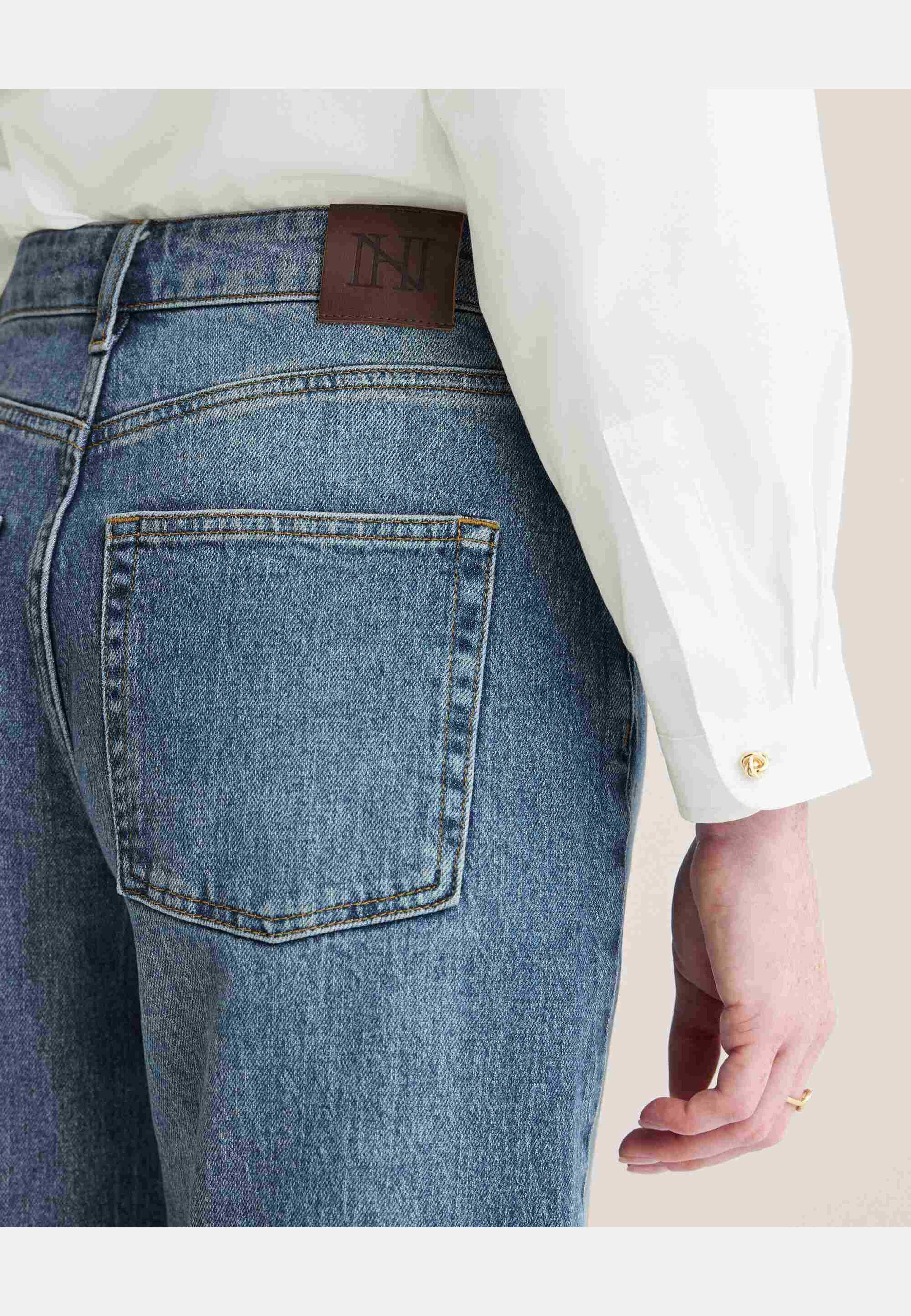 Nova Wide Cut Denim, från Newhouse, i färgen blå. Klicka för att öppna bilden i stort format