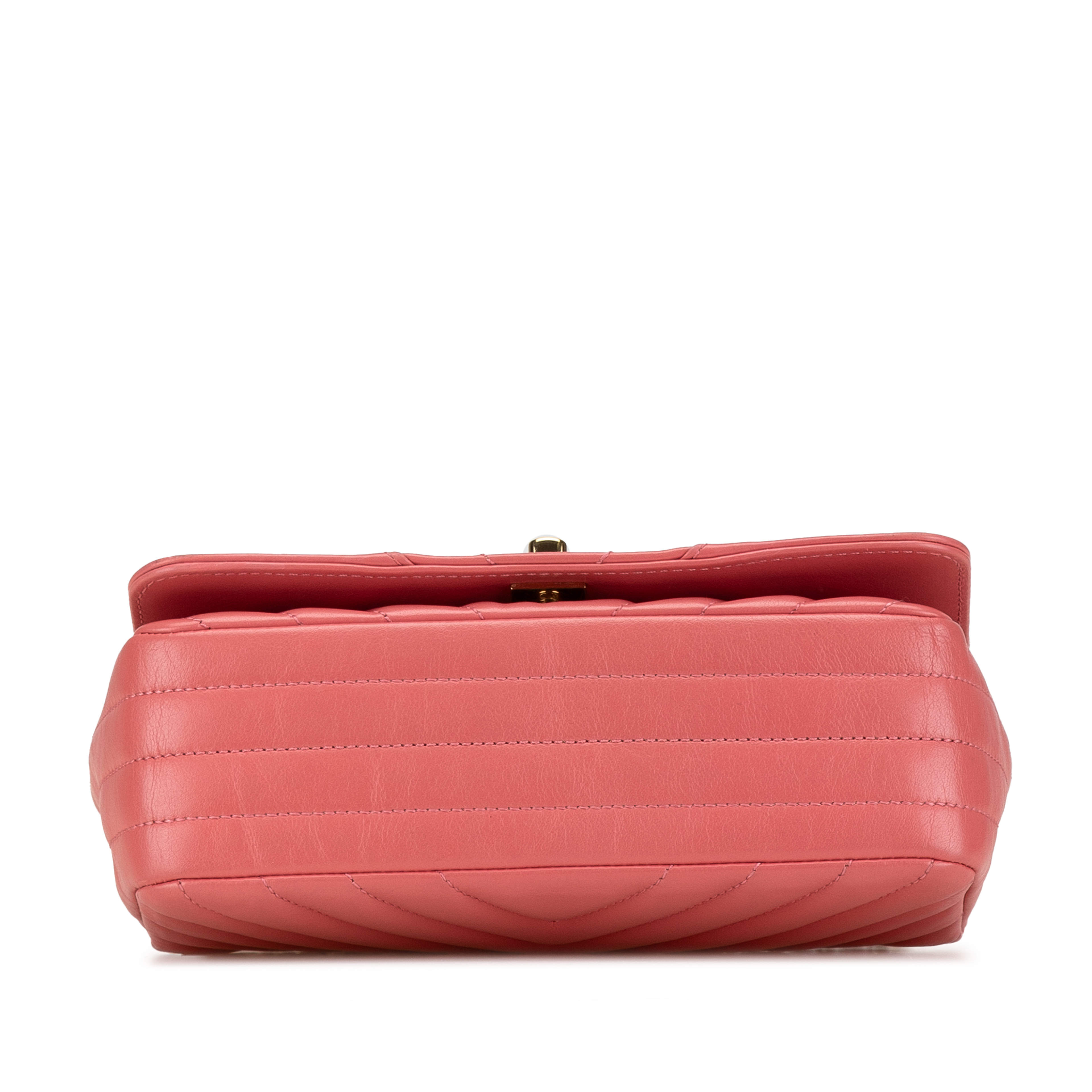 Chanel Mini Chevron Calfskin Statement Flap