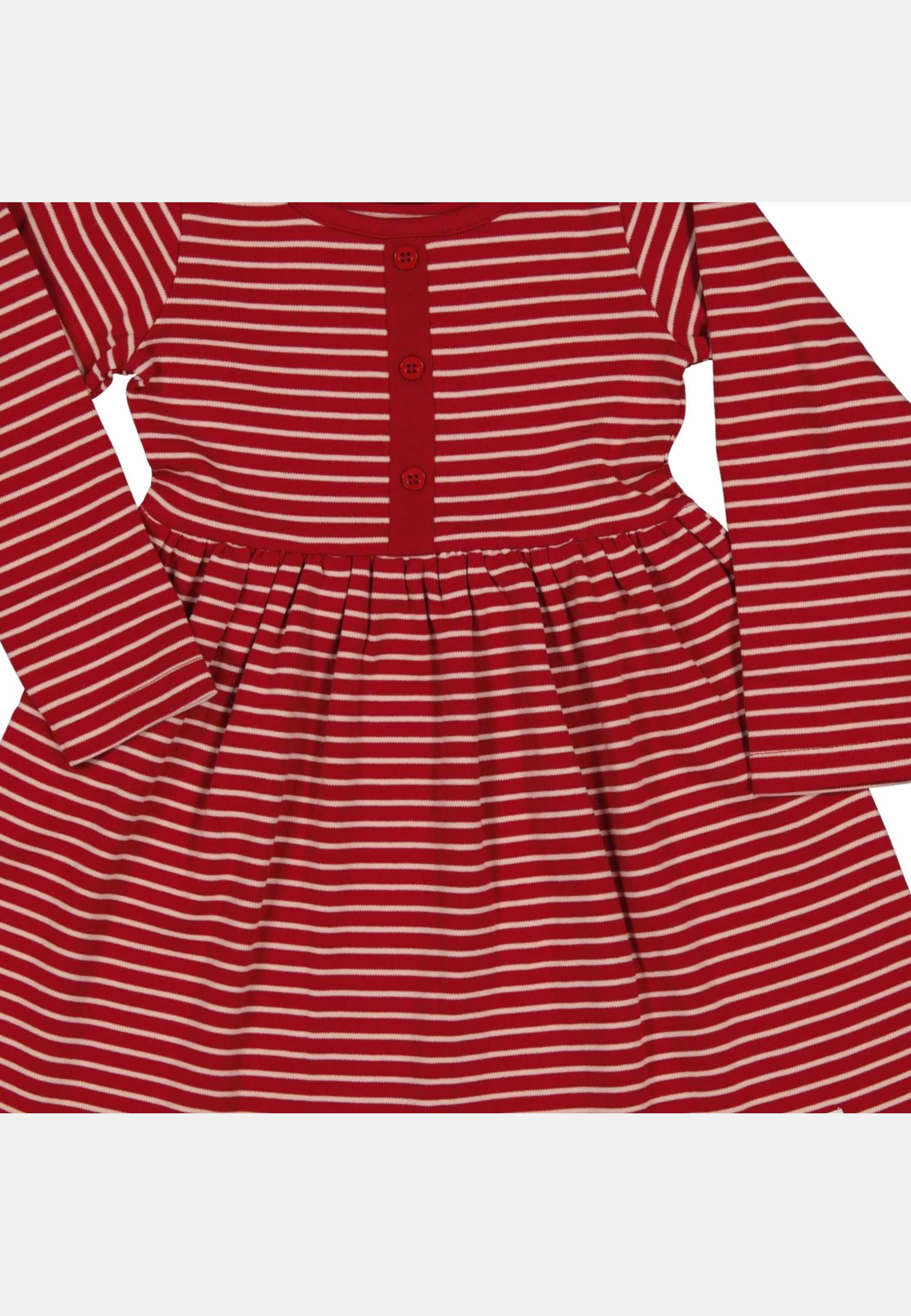 Klänning, från Geggamoja, i färgen red/pink. Klicka för att öppna bilden i stort format