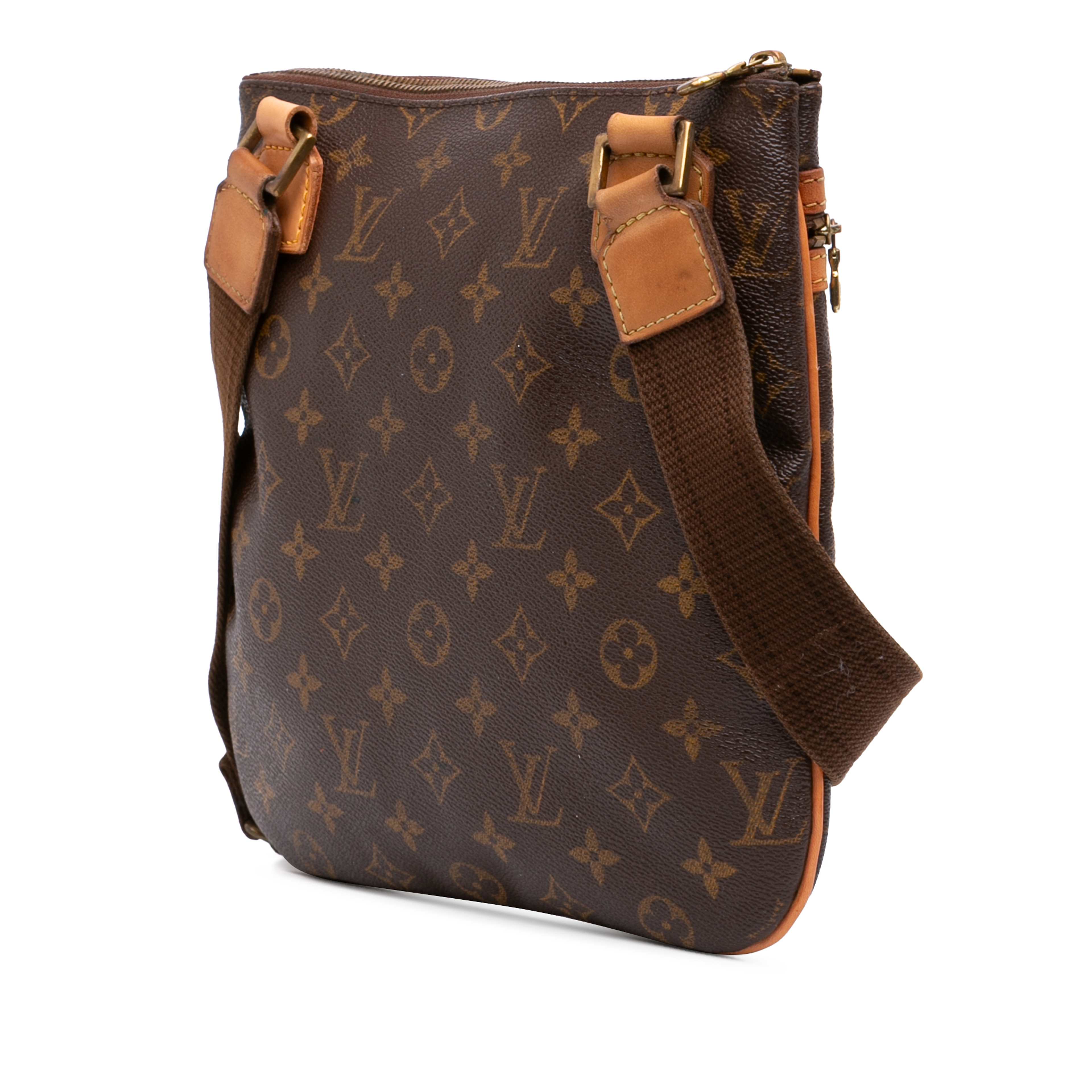Louis Vuitton Monogram Bosphore Pochette, från Luxclusif, i färgen brun. Klicka för att öppna bilden i stort format