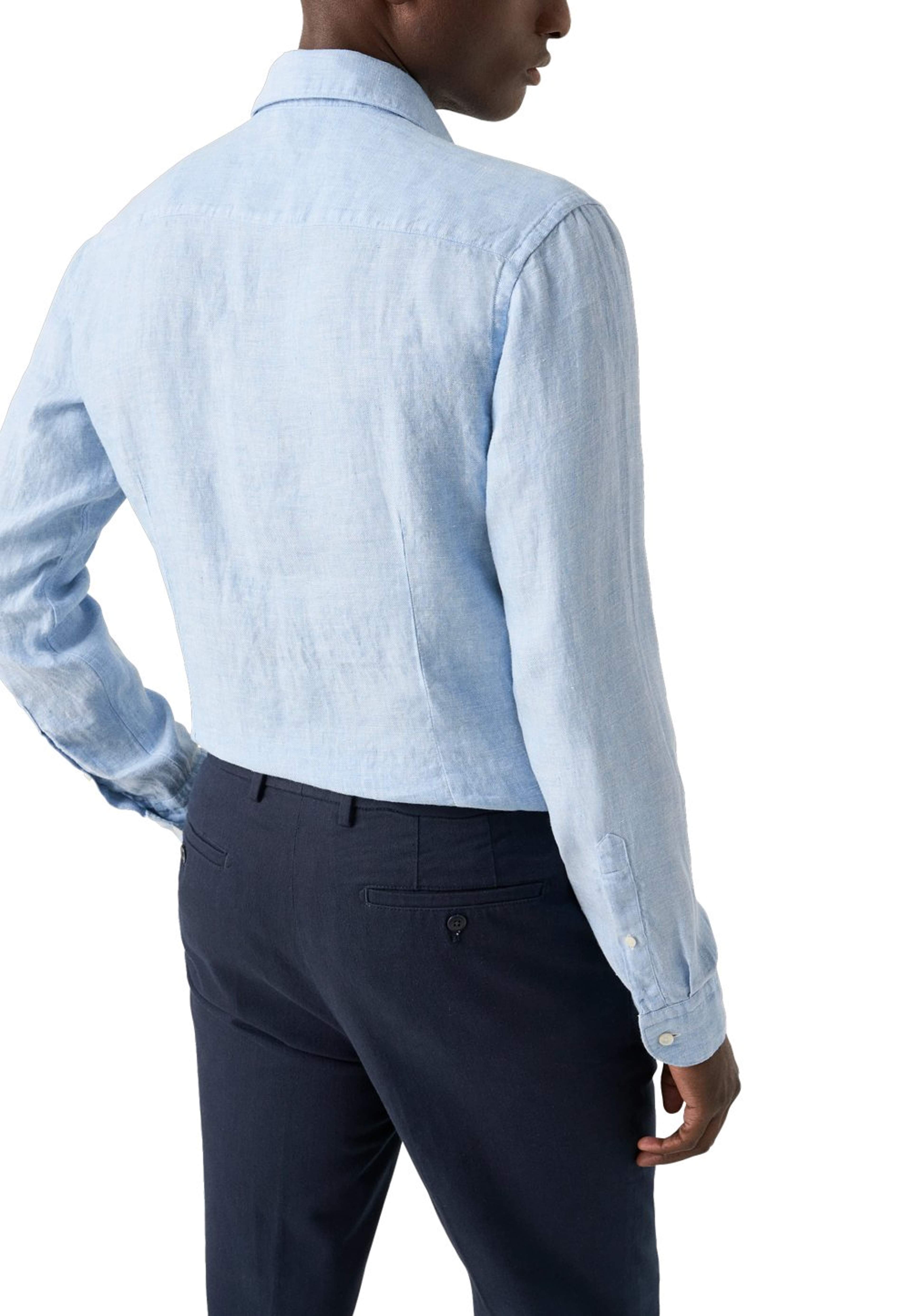 Linne Twill-skjorta Slim Fit