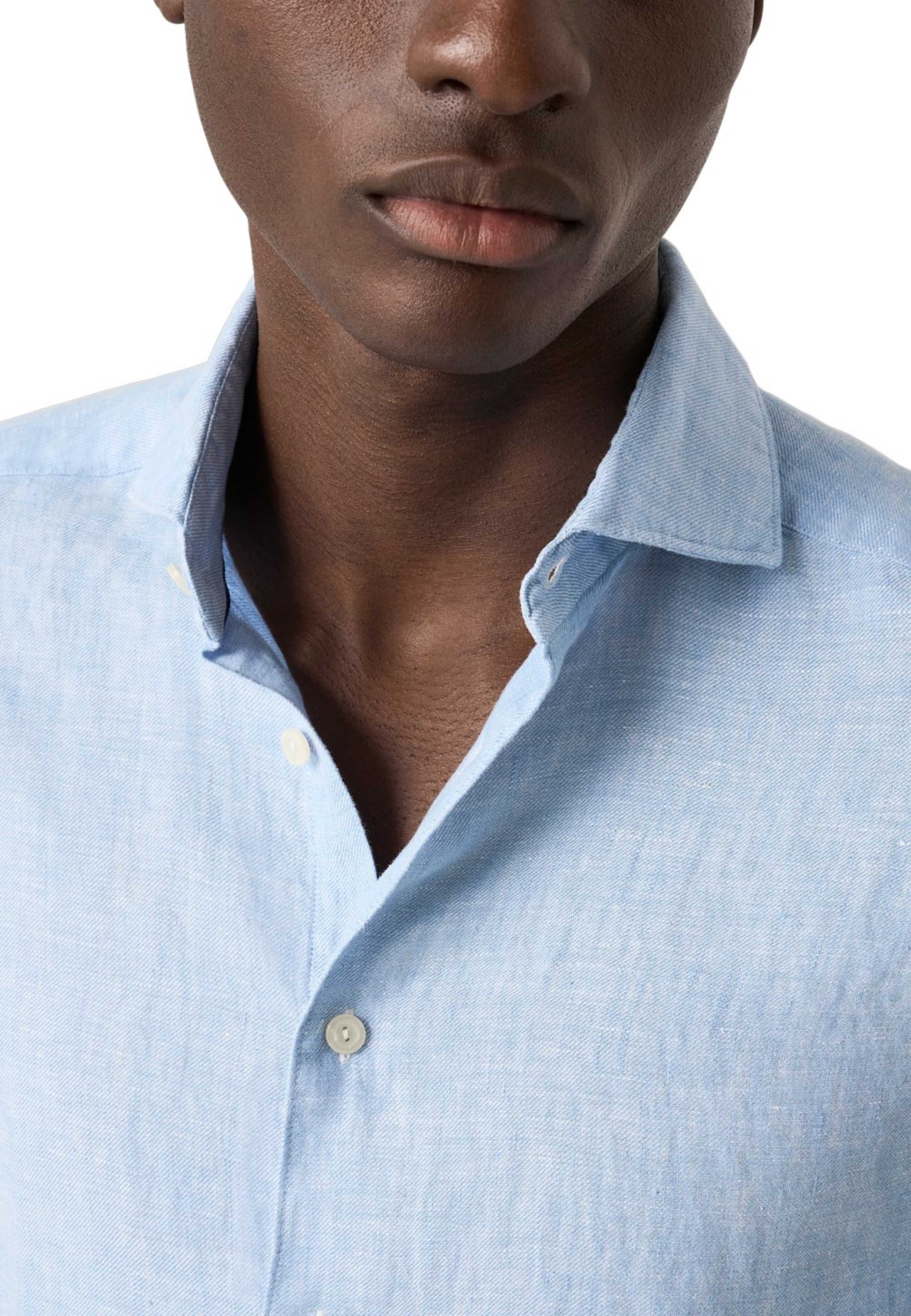 Linne Twill-skjorta Slim Fit