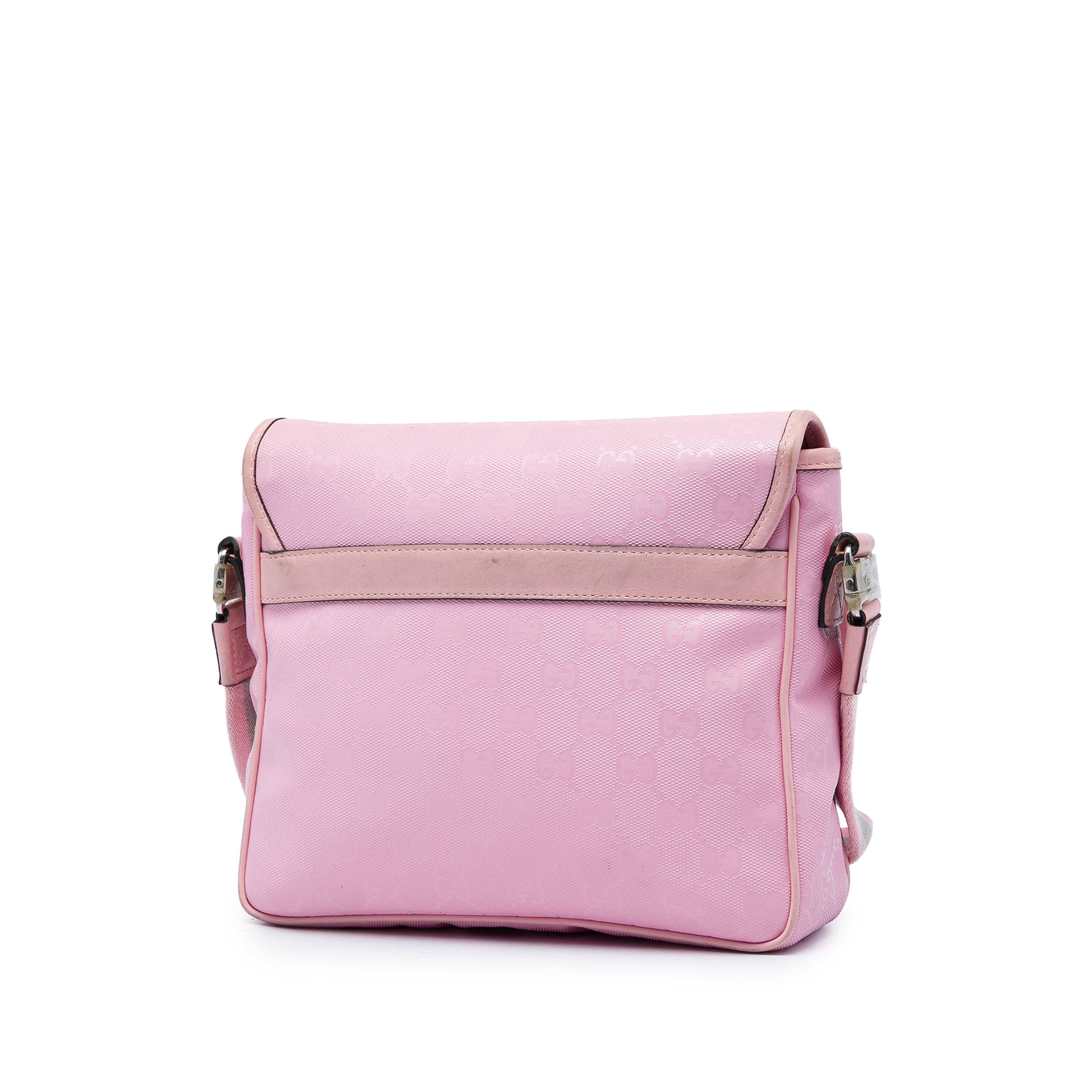 Gucci Kids Gg Imprime Web Messenger Bag, från Luxclusif, i färgen rosa. Klicka för att öppna bilden i stort format