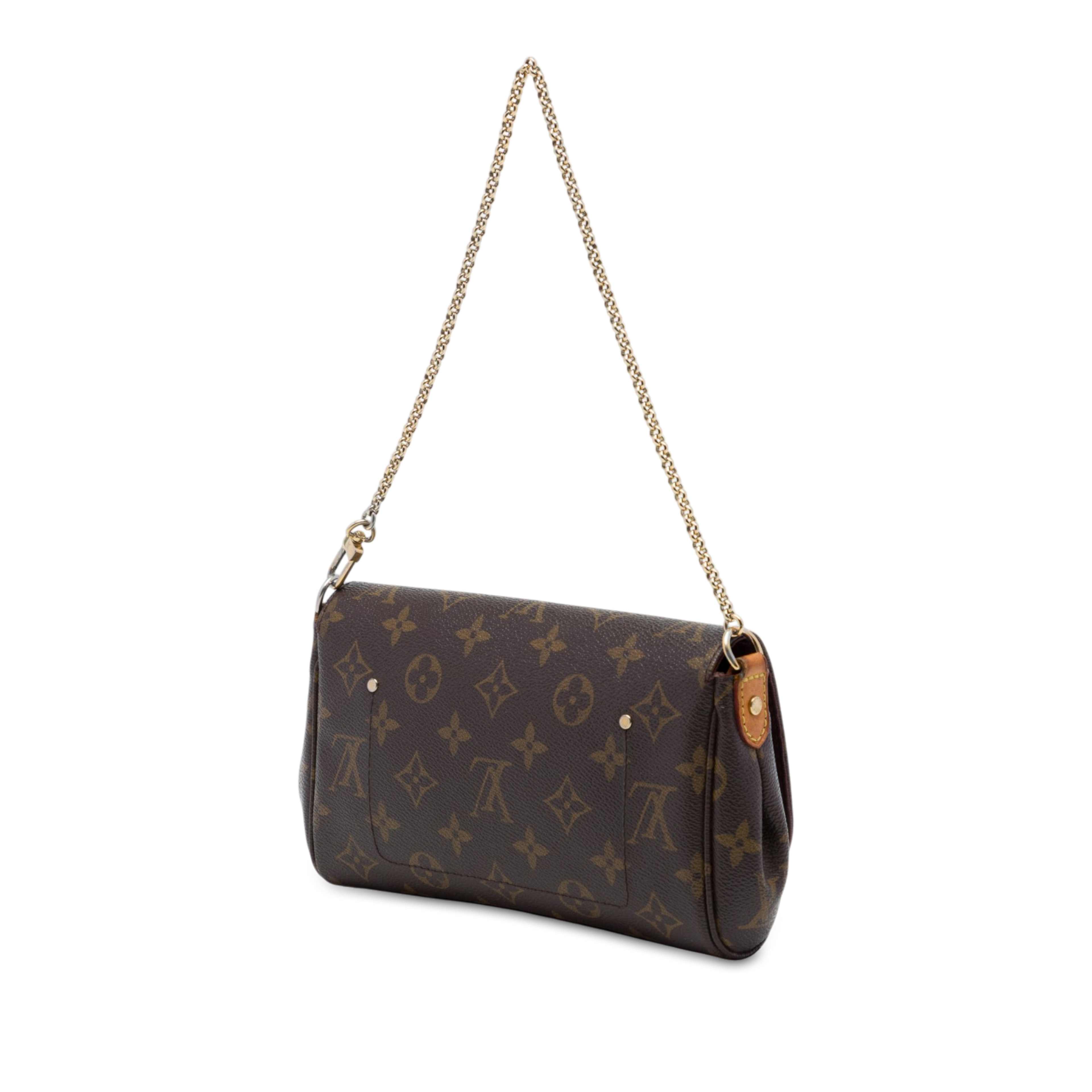 Louis Vuitton Monogram Favorite Pm, från Luxclusif, i färgen brun. Klicka för att öppna bilden i stort format