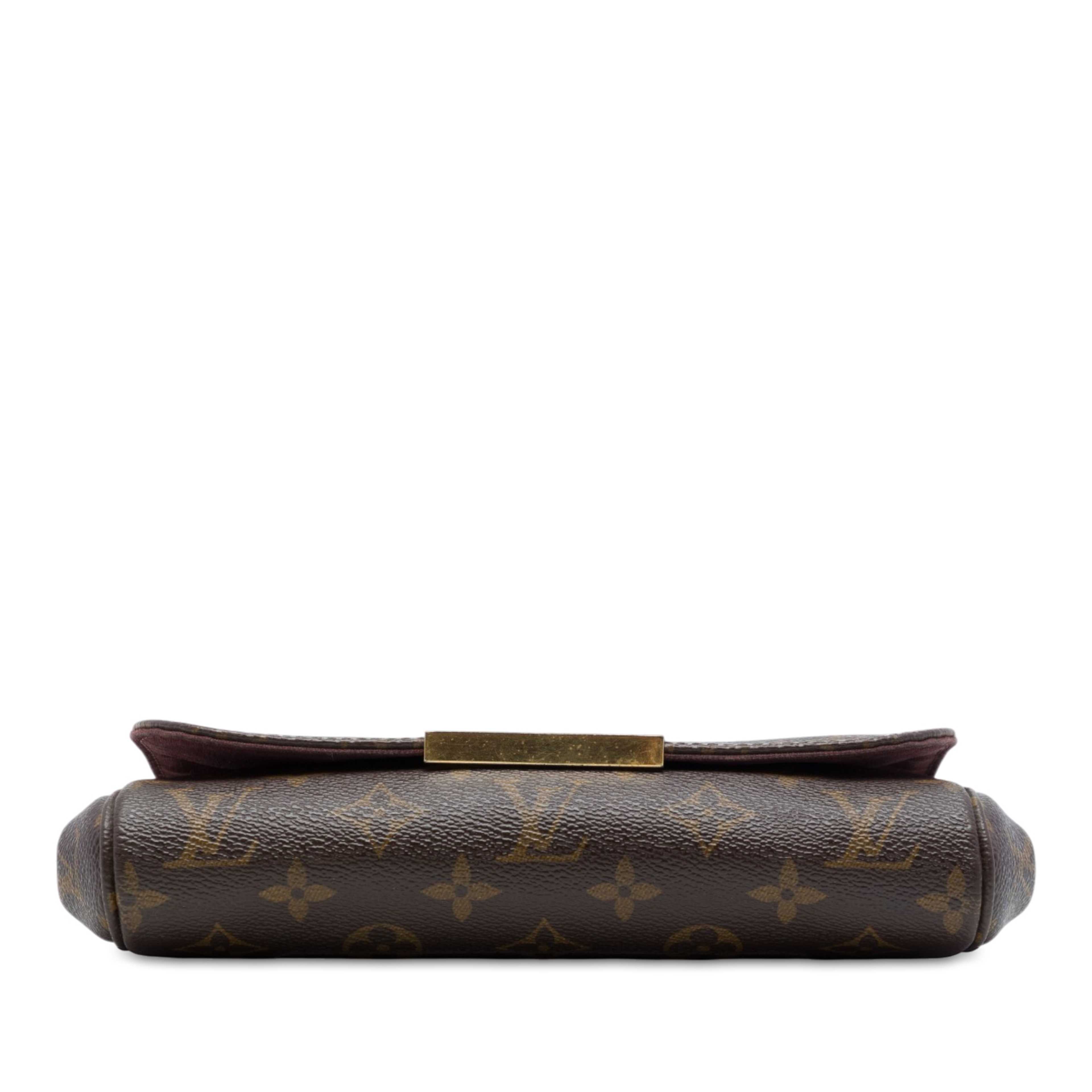 Louis Vuitton Monogram Favorite Pm, från Luxclusif, i färgen brun. Klicka för att öppna bilden i stort format