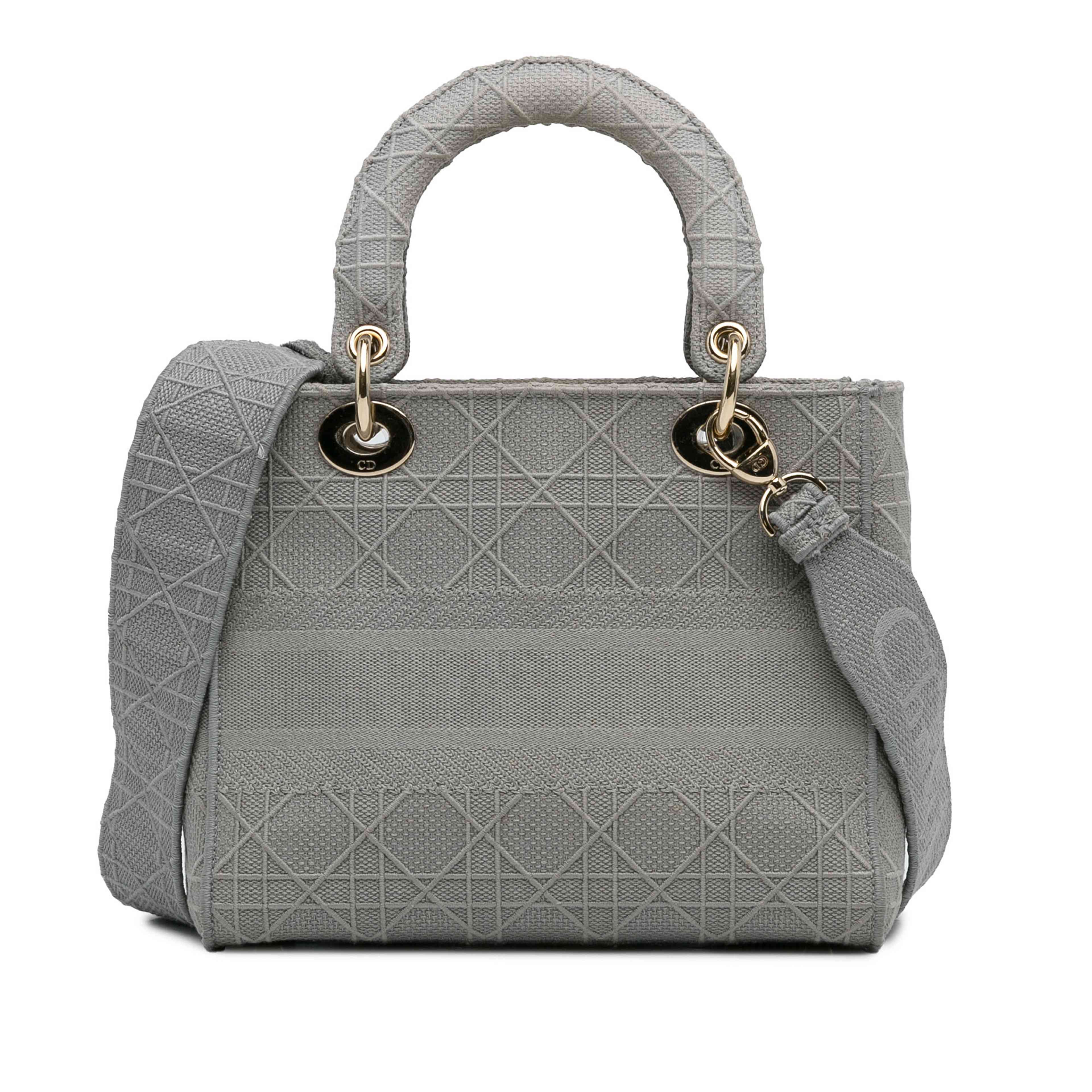 Dior Medium Canvas Cannage Lady D Lite
