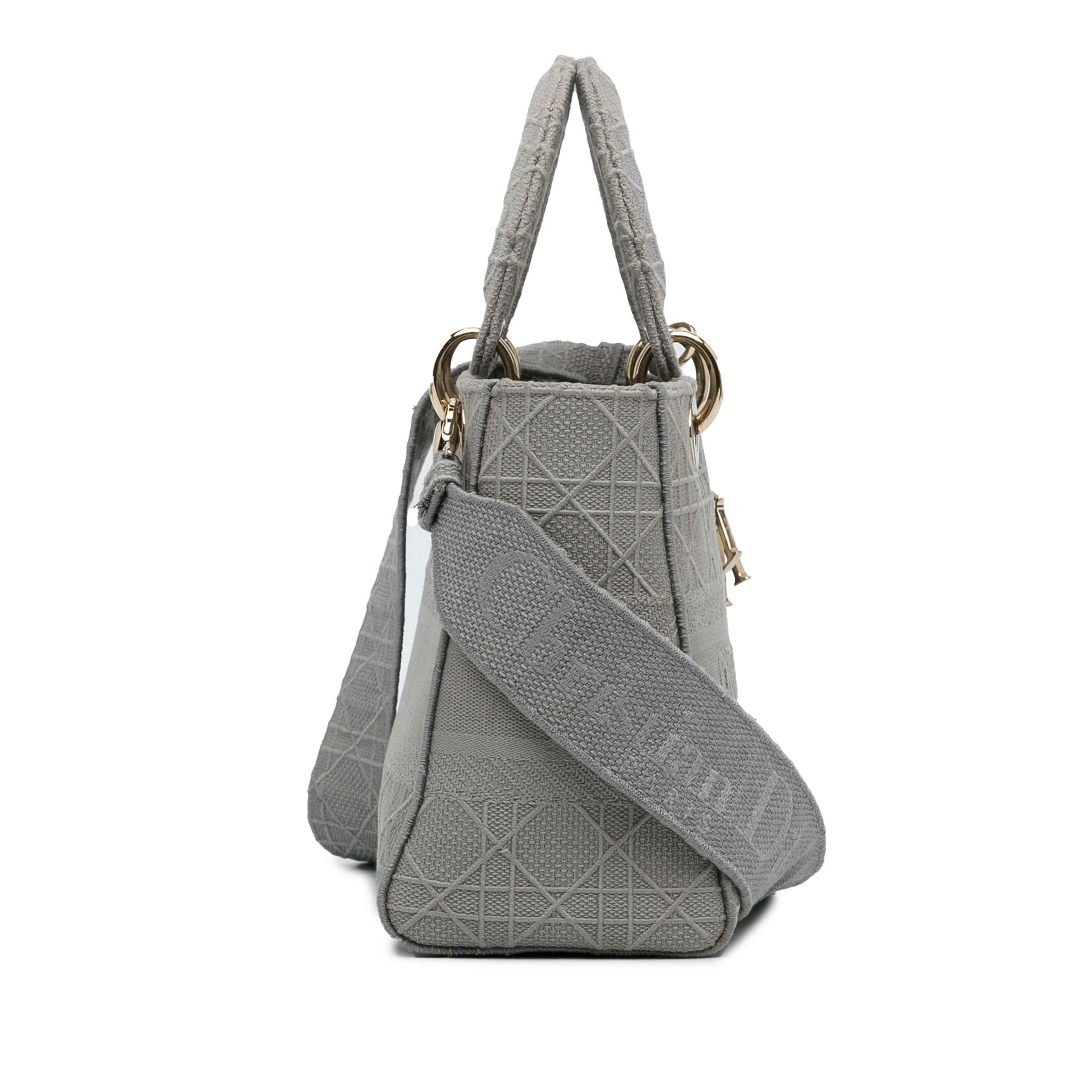Dior Medium Canvas Cannage Lady D Lite