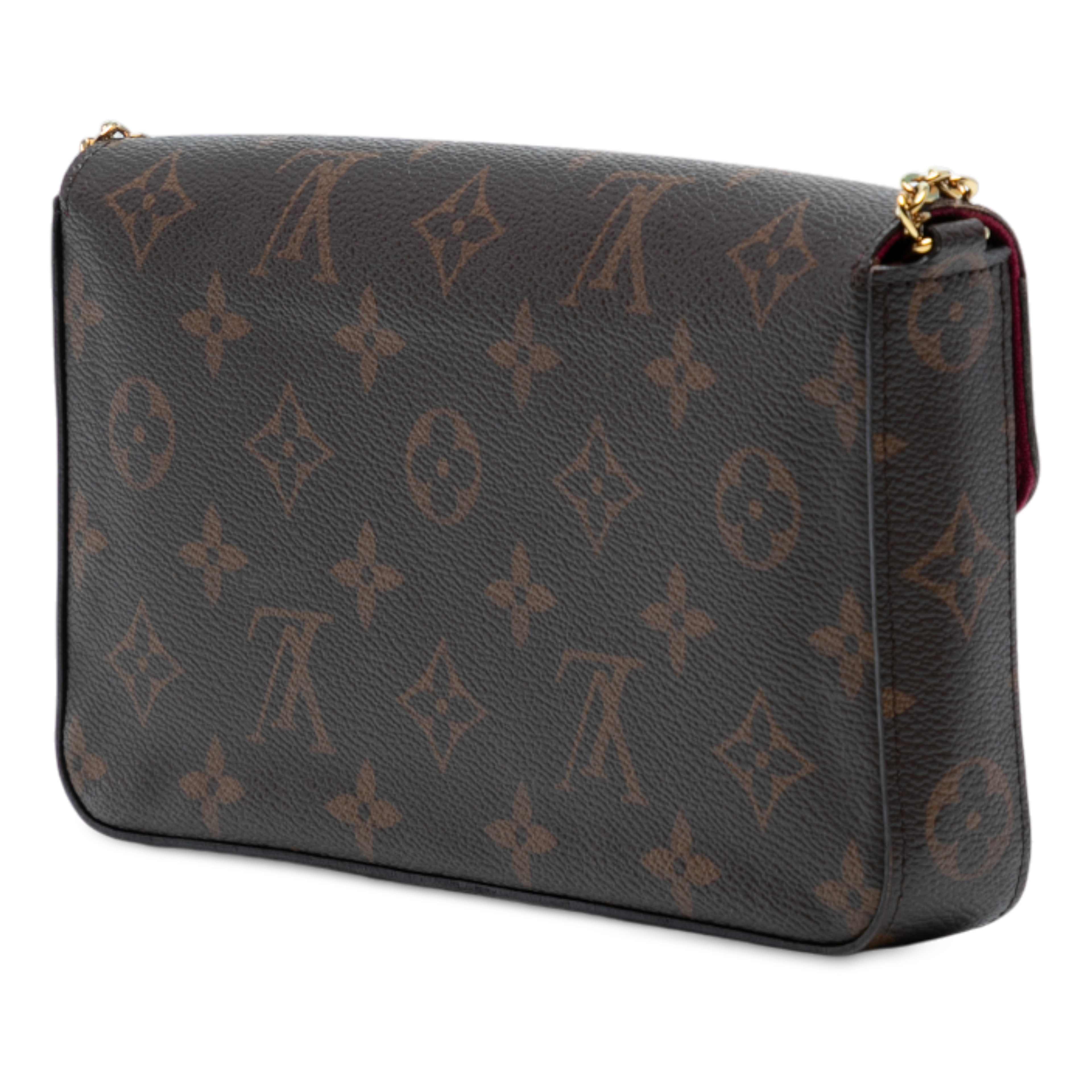 Louis Vuitton Monogram Pochette Felicie, från Luxclusif, i färgen brown. Klicka för att öppna bilden i stort format