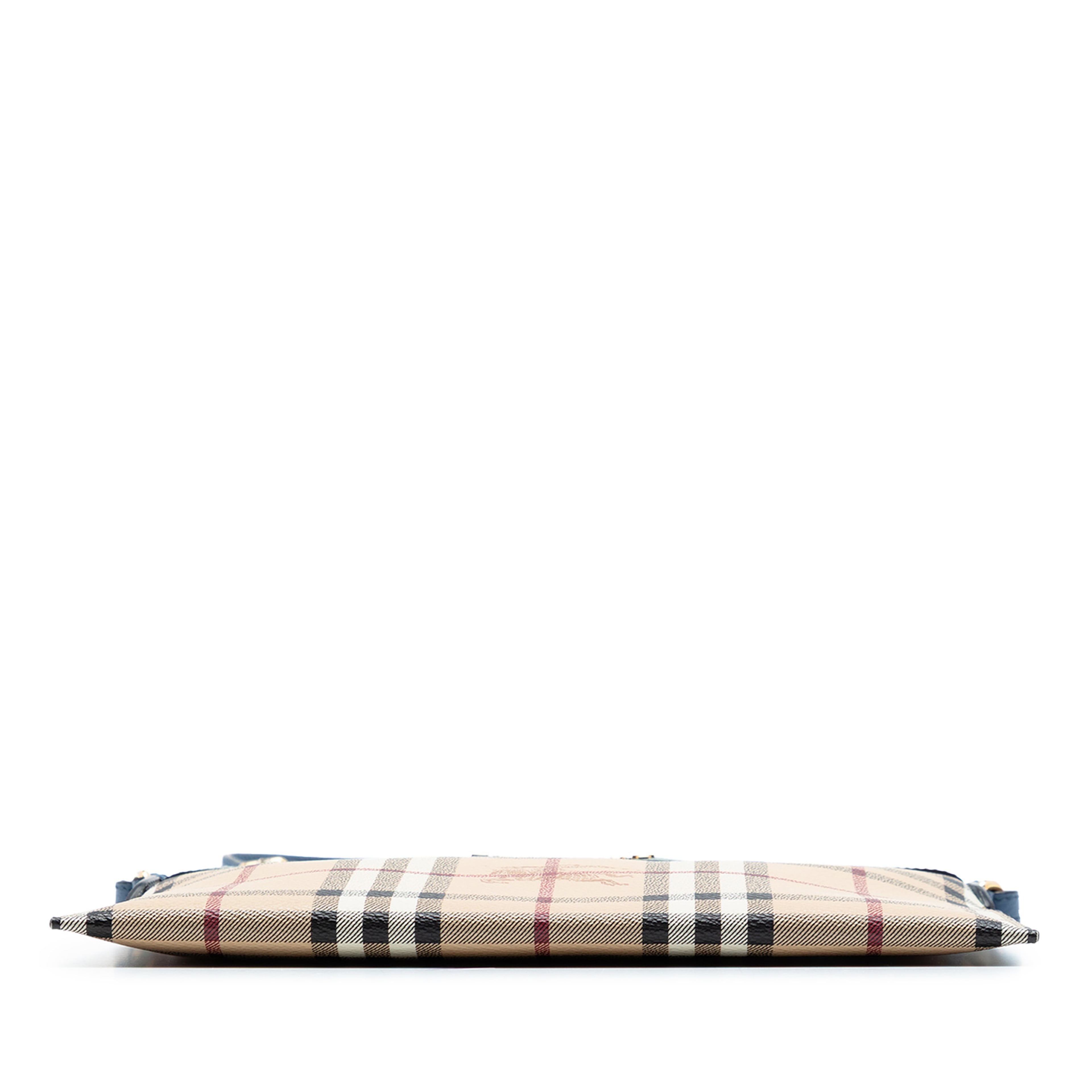 Burberry Haymarket Check Coated Canvas Peyton Crossbody, från Luxclusif, i färgen beige. Klicka för att öppna bilden i stort format