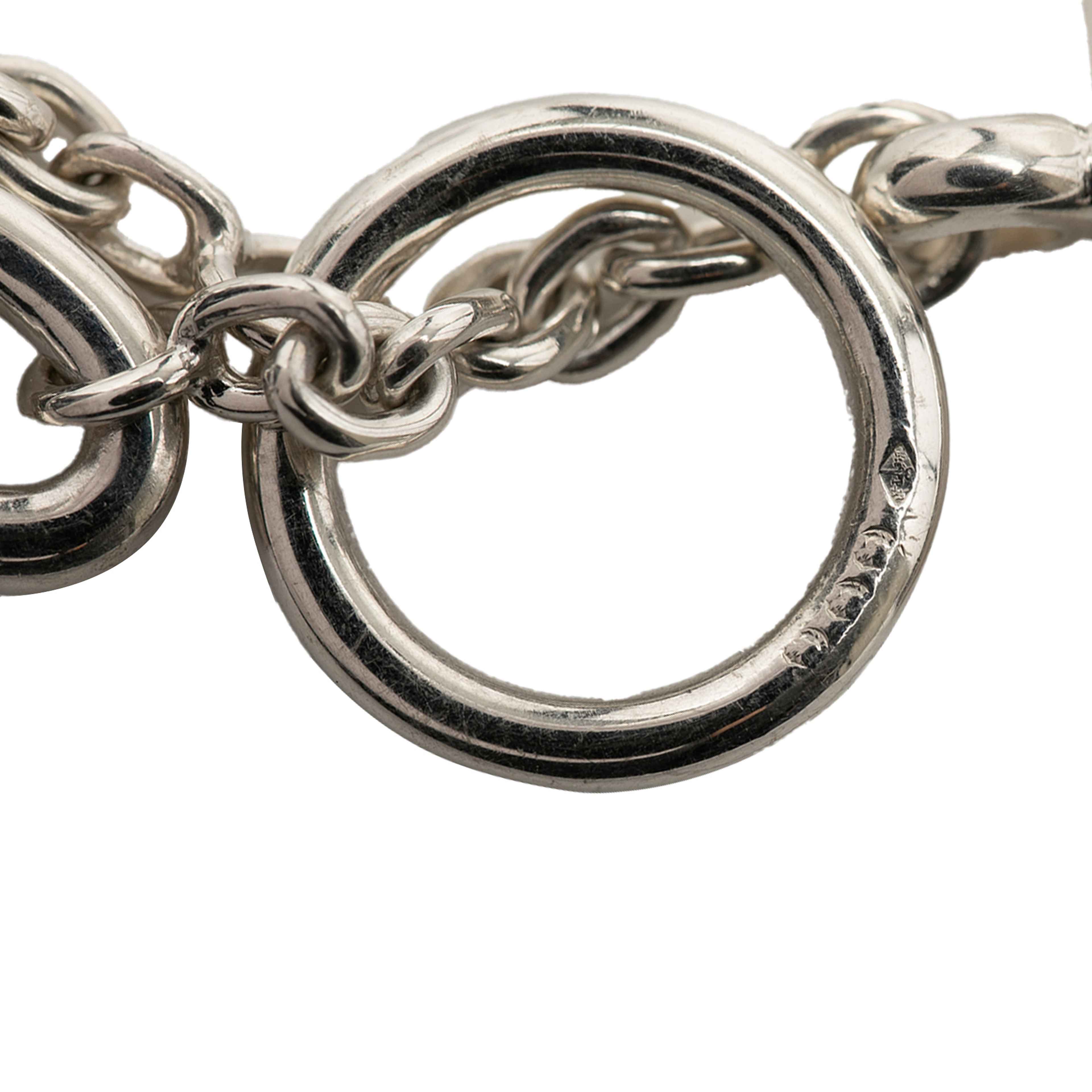 Hermès Sterling Silver Farandole Long Necklace 160, från Luxclusif, i färgen silver. Klicka för att öppna bilden i stort format