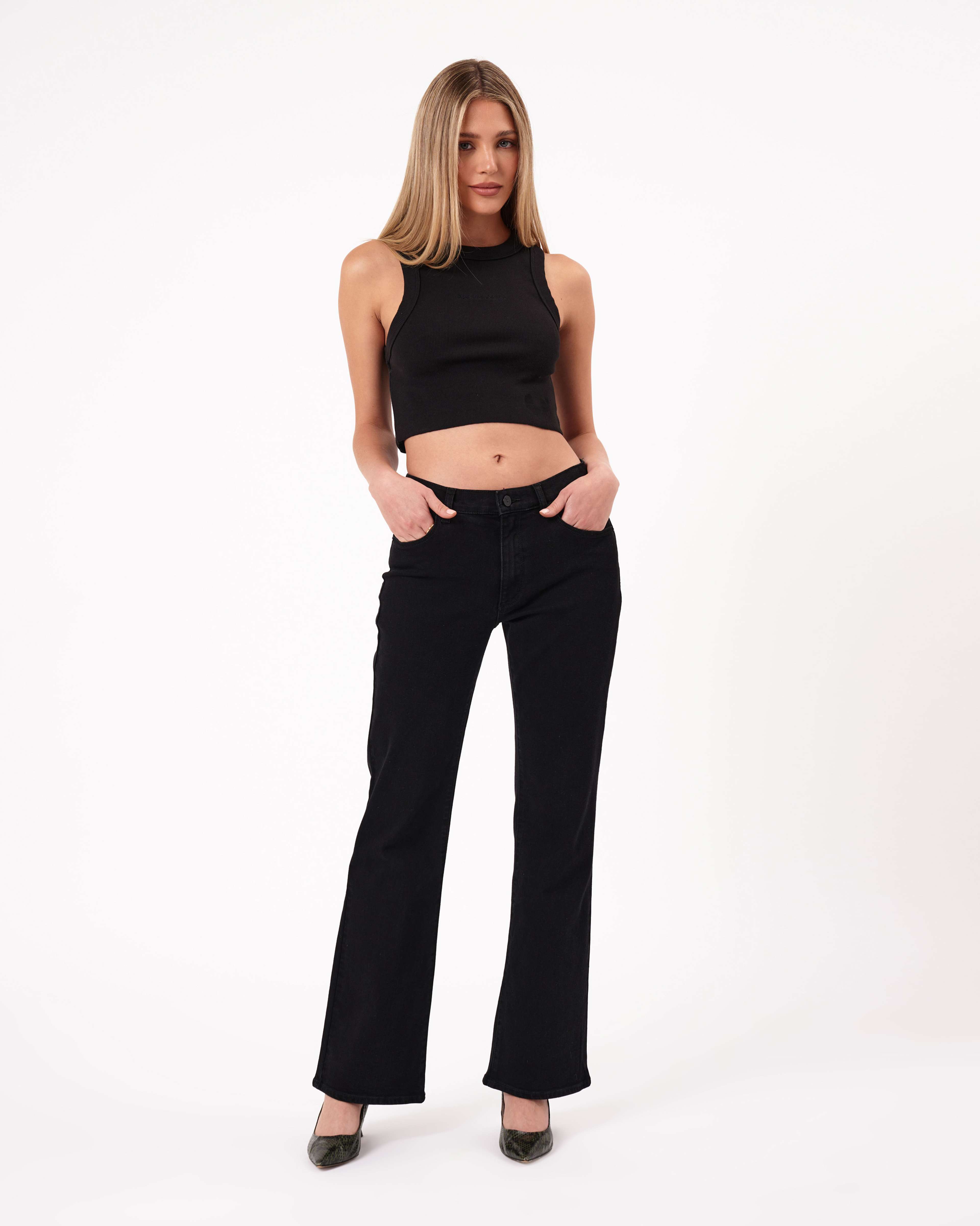 95 Mid Boot Nellie Black, från Abrand, i färgen black. Klicka för att öppna bilden i stort format