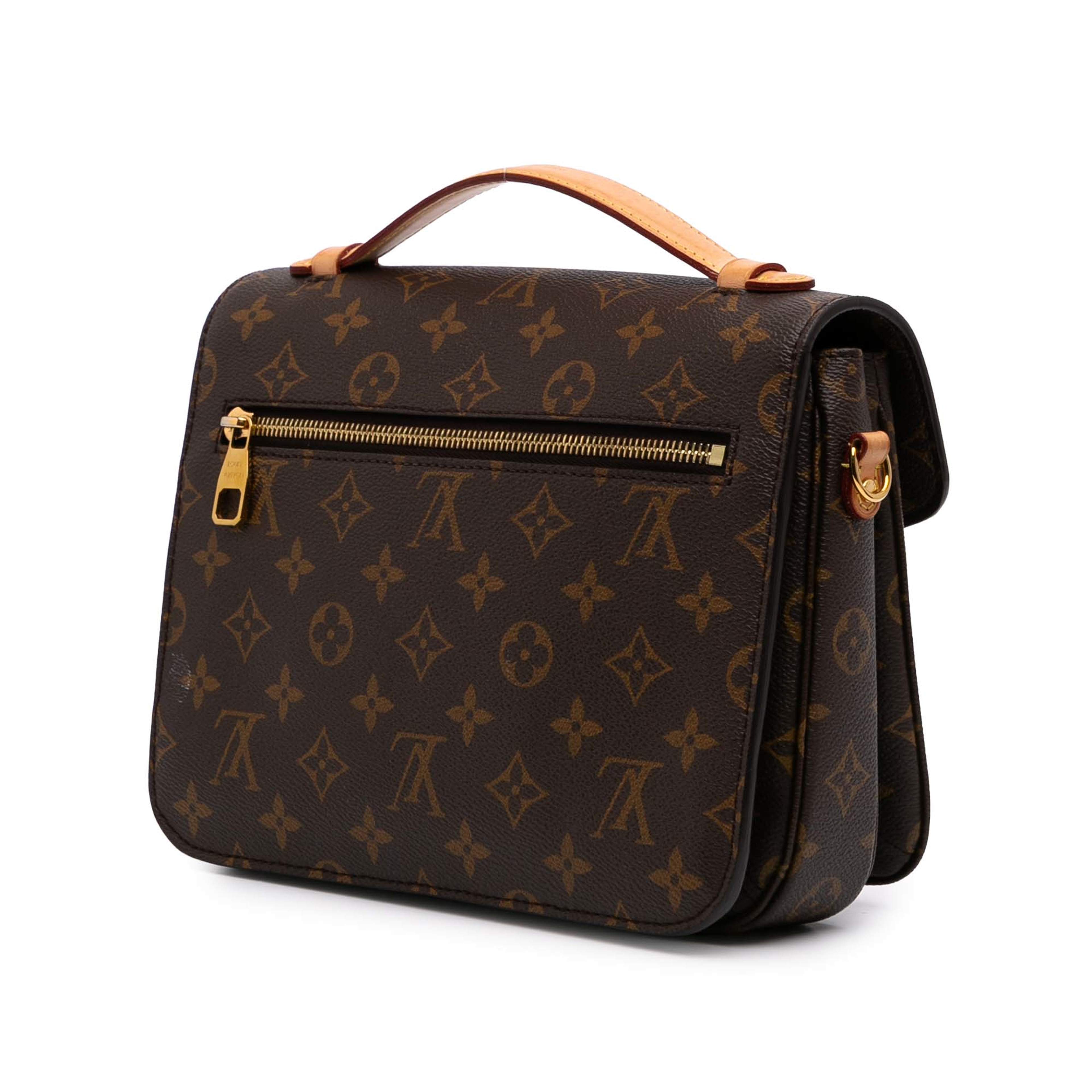 Louis Vuitton Monogram Pochette Metis, från Luxclusif, i färgen brown. Klicka för att öppna bilden i stort format