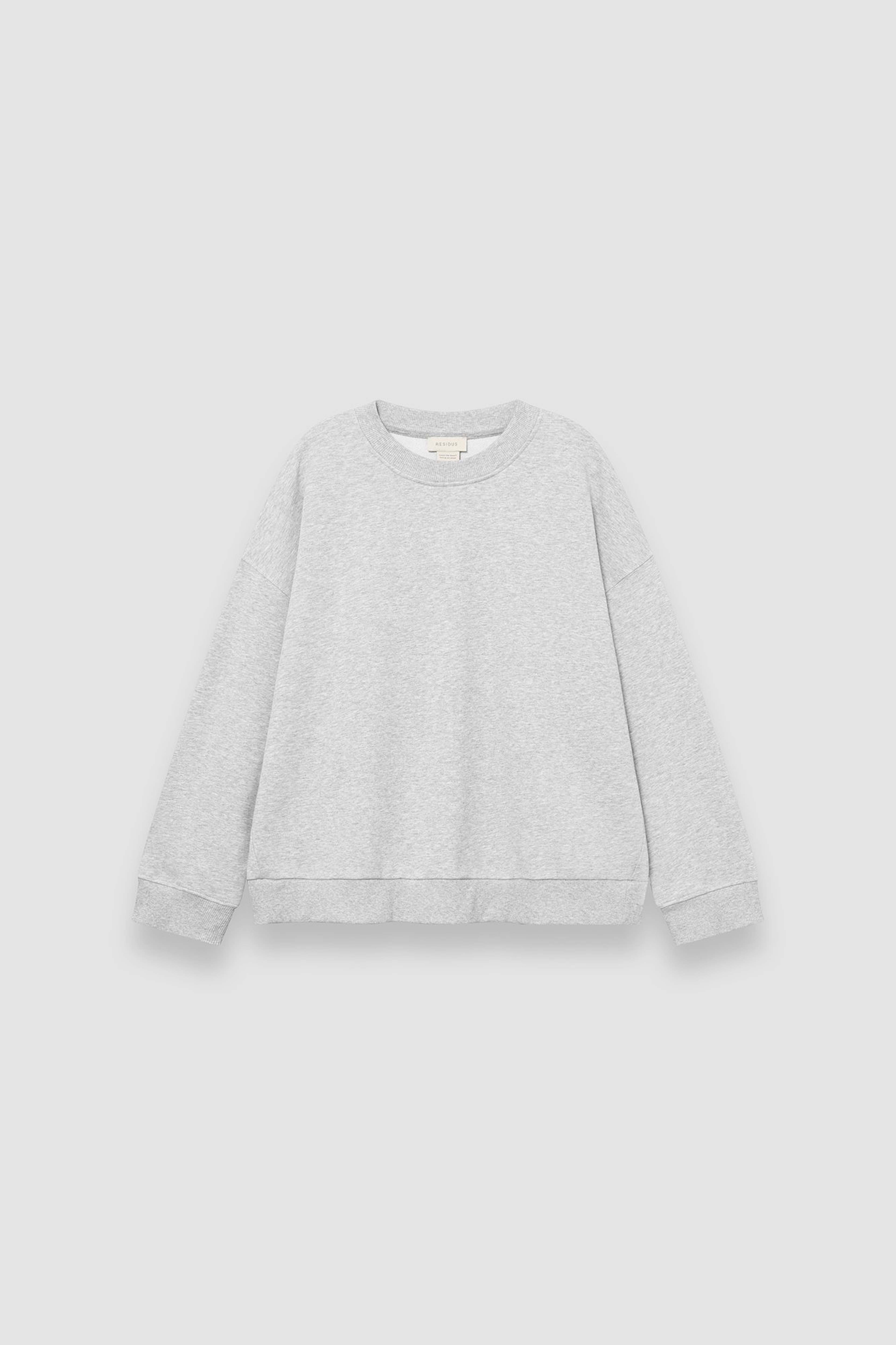 Moe Sweatshirt - Grey Melange, från Residus, i färgen grey. Klicka för att öppna bilden i stort format