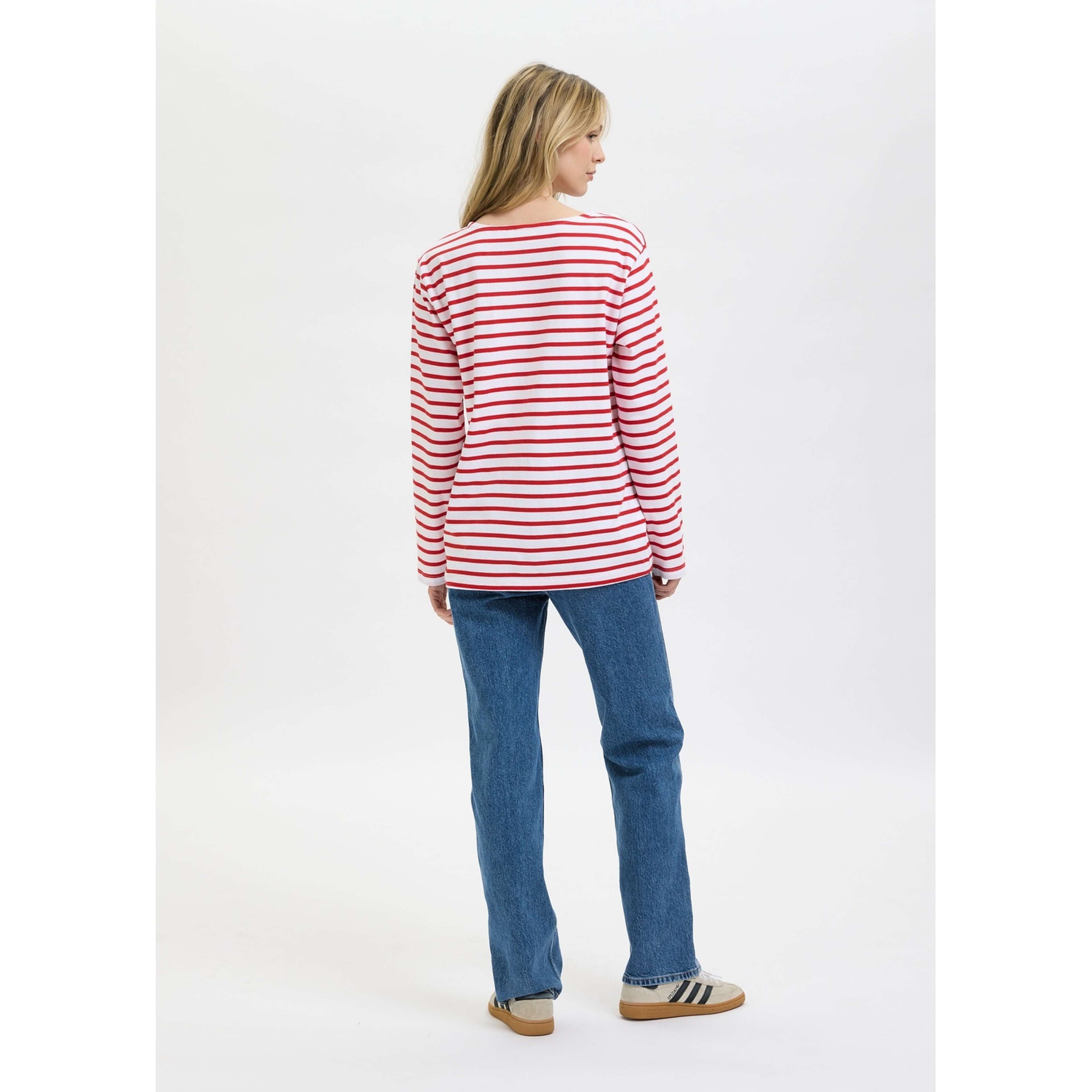 Marin Rand Vit Röd Unisex